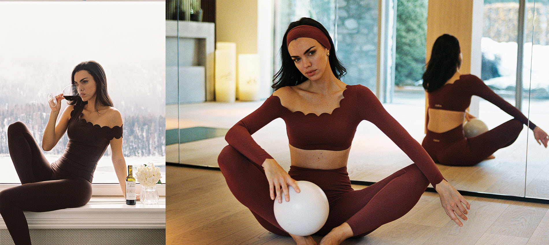 WISKII Active | Scallop tops & bottoms