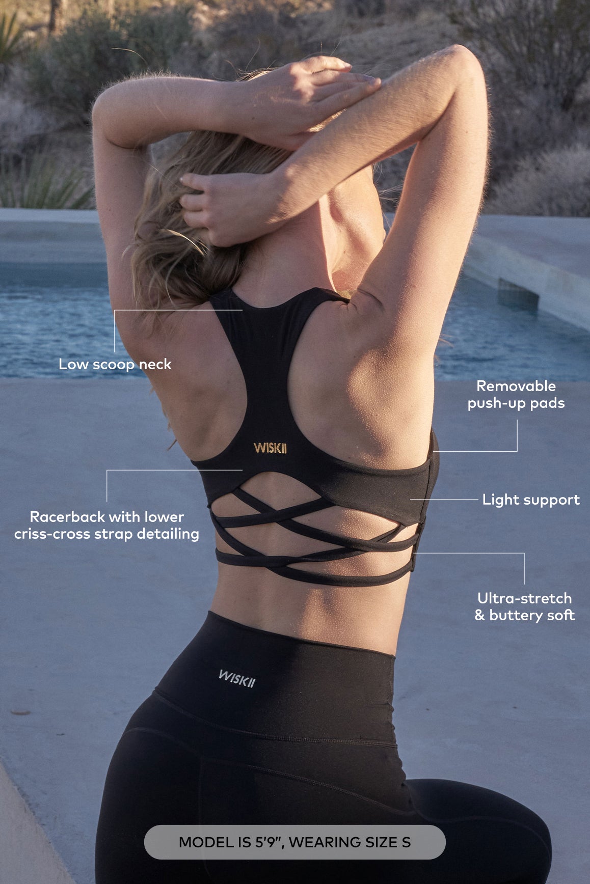 WISKII Sweetheart Bra Tank sports bra in soft fabric with sweetheart neckline, designed for comfortable active wear.