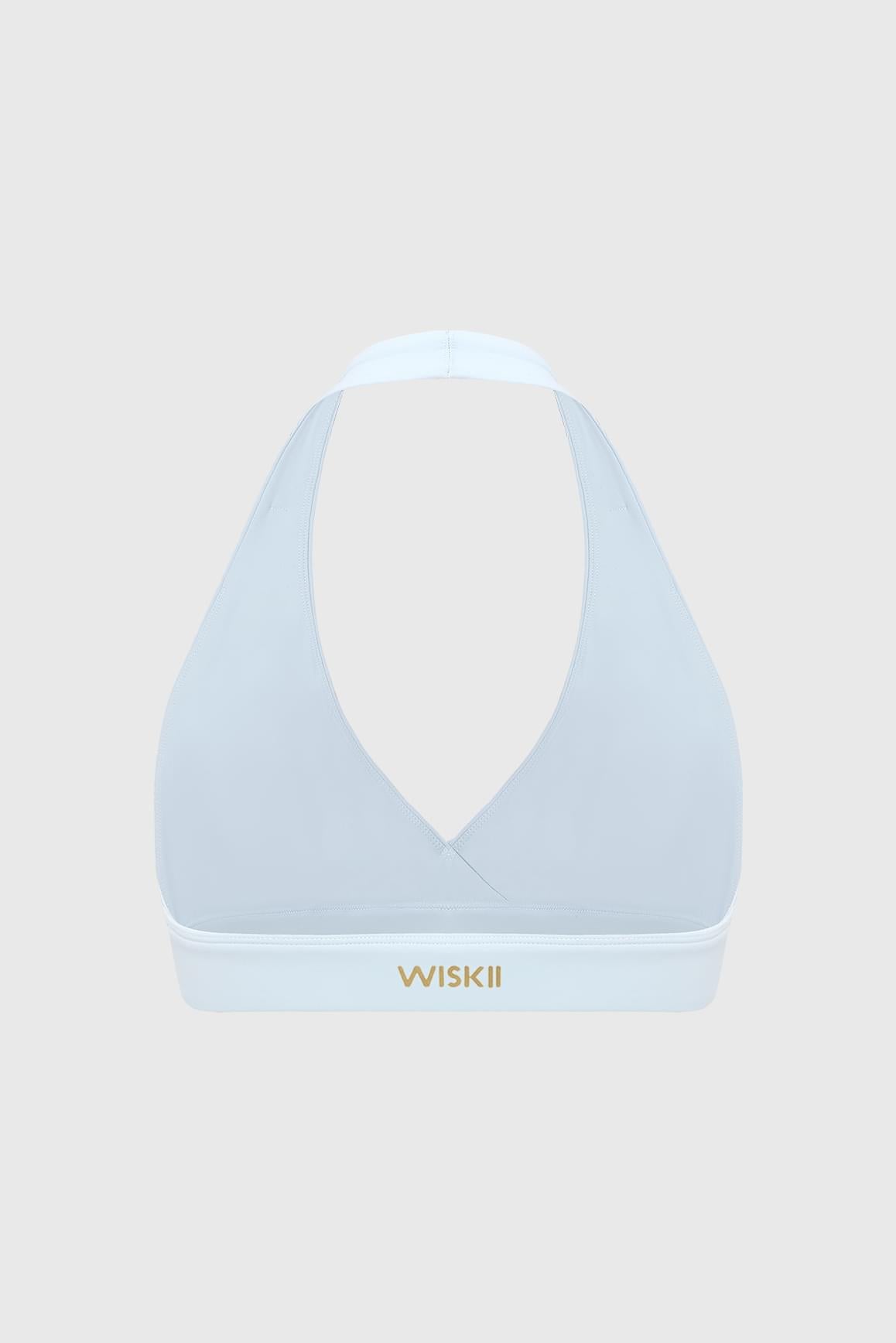 Ripple Ruched Halter Bra
