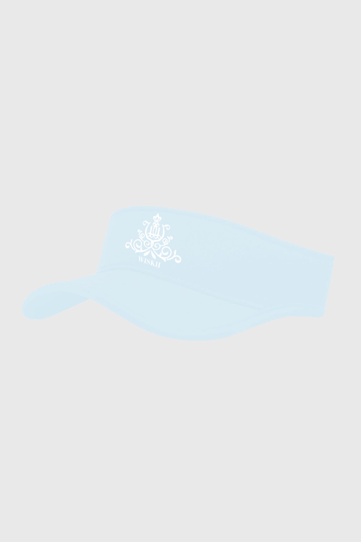 WISKII Clubhouse Retro Visor in Frozen Salt color, a stylish accessories piece with a curved brim and adjustable strap.