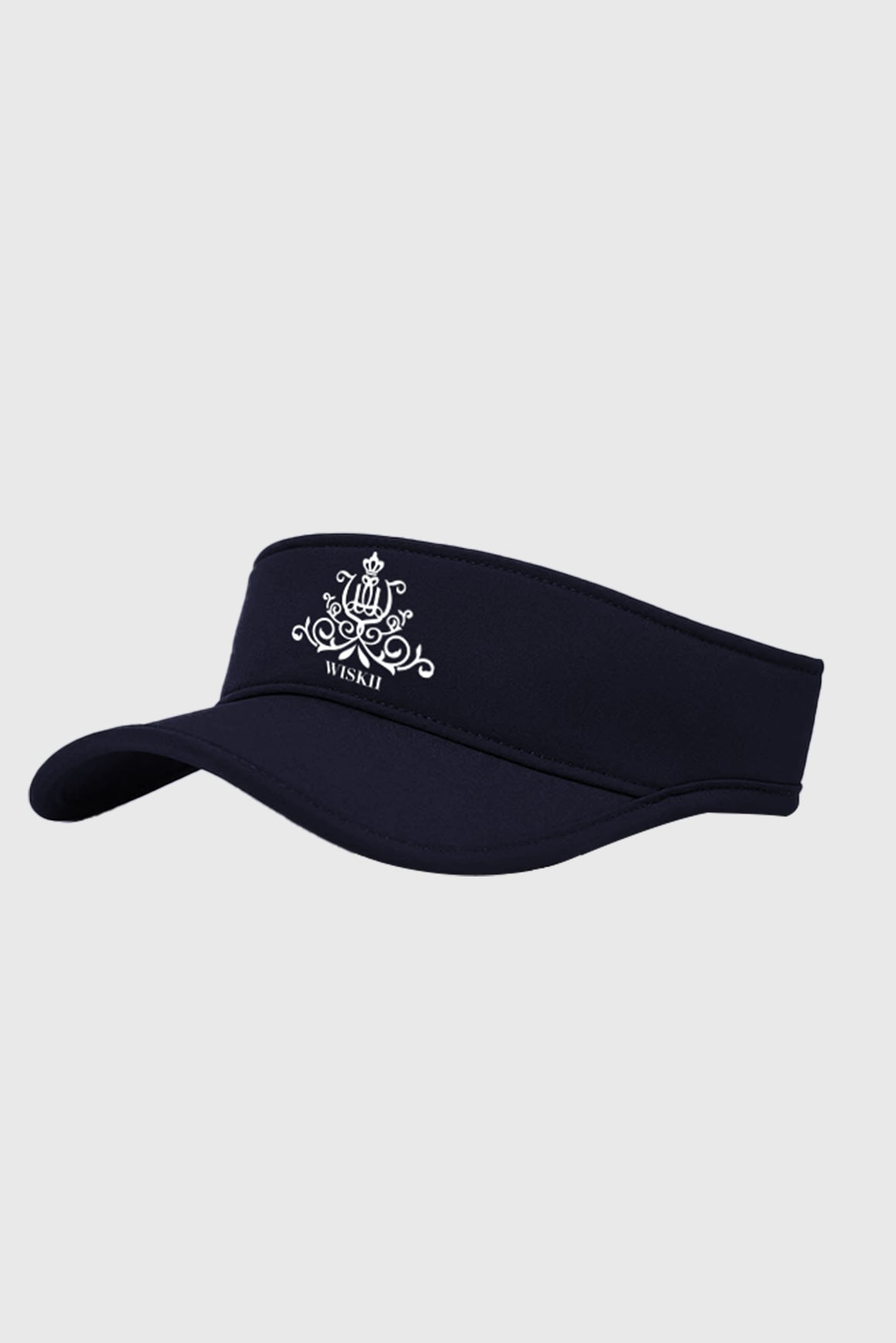 WISKII Clubhouse Retro Visor in midnight color, stylish accessories for sun protection and sporty casual wear.