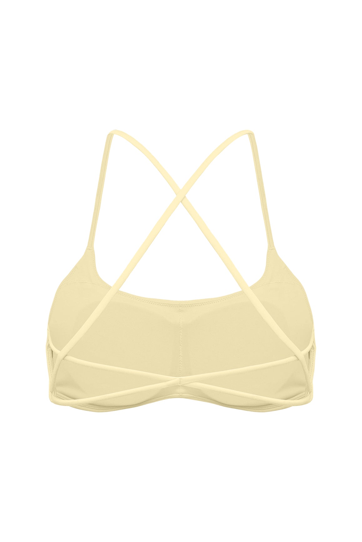 Minimal Crossback Bra | WISKII Active | Lemon Drop