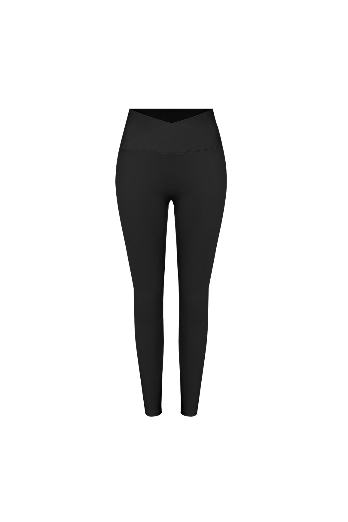 Model wears a Riviera V-waist Scrunch Legging | Black | WISKII Active