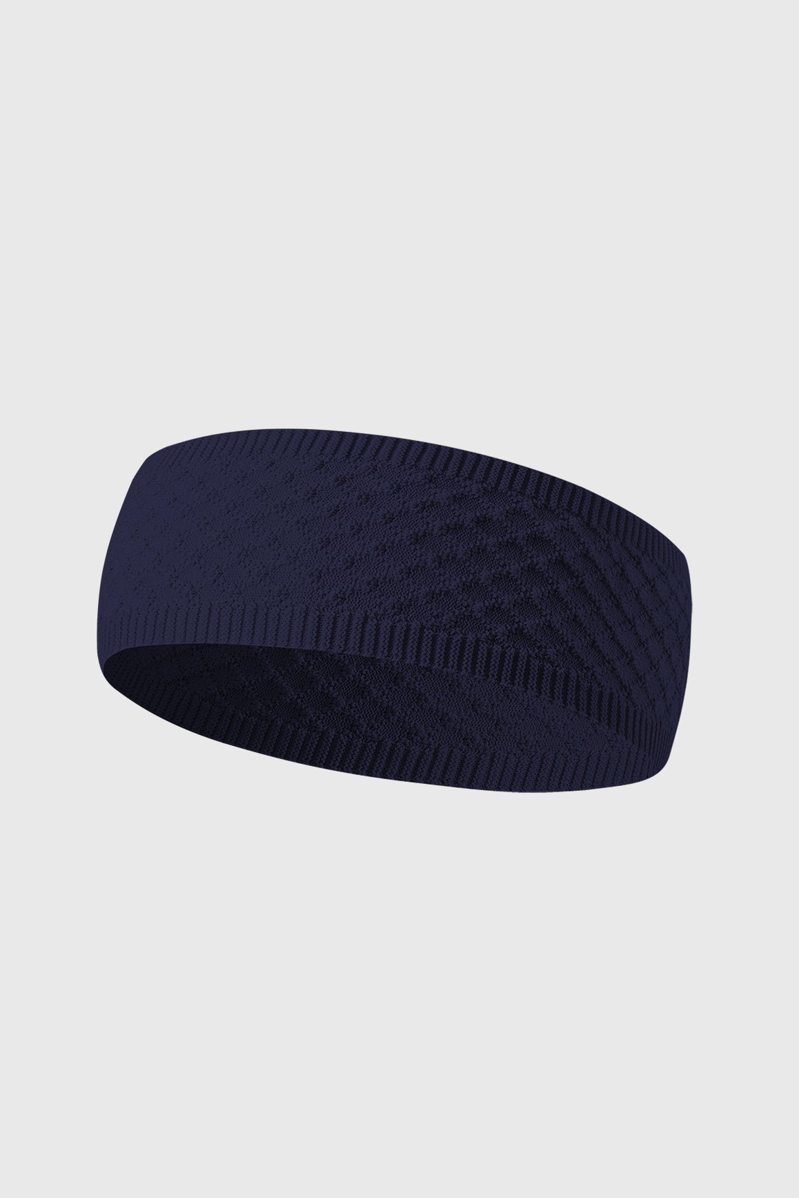 WISKII retro jacquard headband in midnight color, stylish accessories with a vintage pattern, perfect for fashion and activewear.