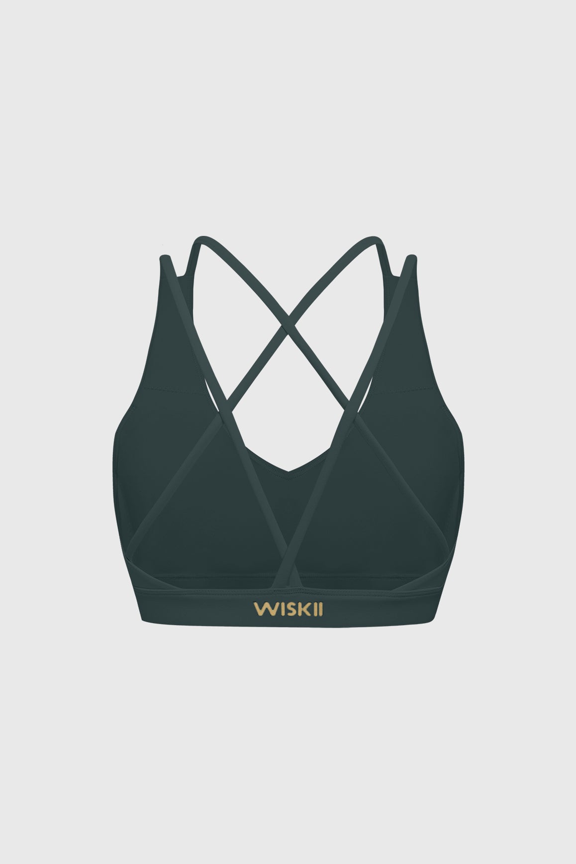 Scoop Neck Crossback Bra | Deep Sea sports bra featuring a strappy criss-cross back and scoop neckline | WISKII Active