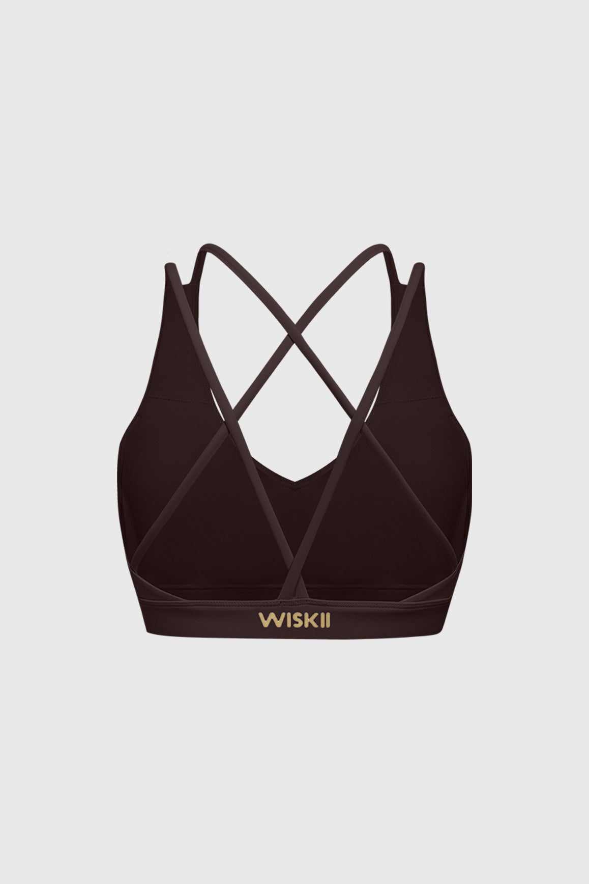 Scoop Neck Crossback Bra | Velevet Fig sports bra featuring a strappy criss-cross back and scoop neckline | WISKII Active