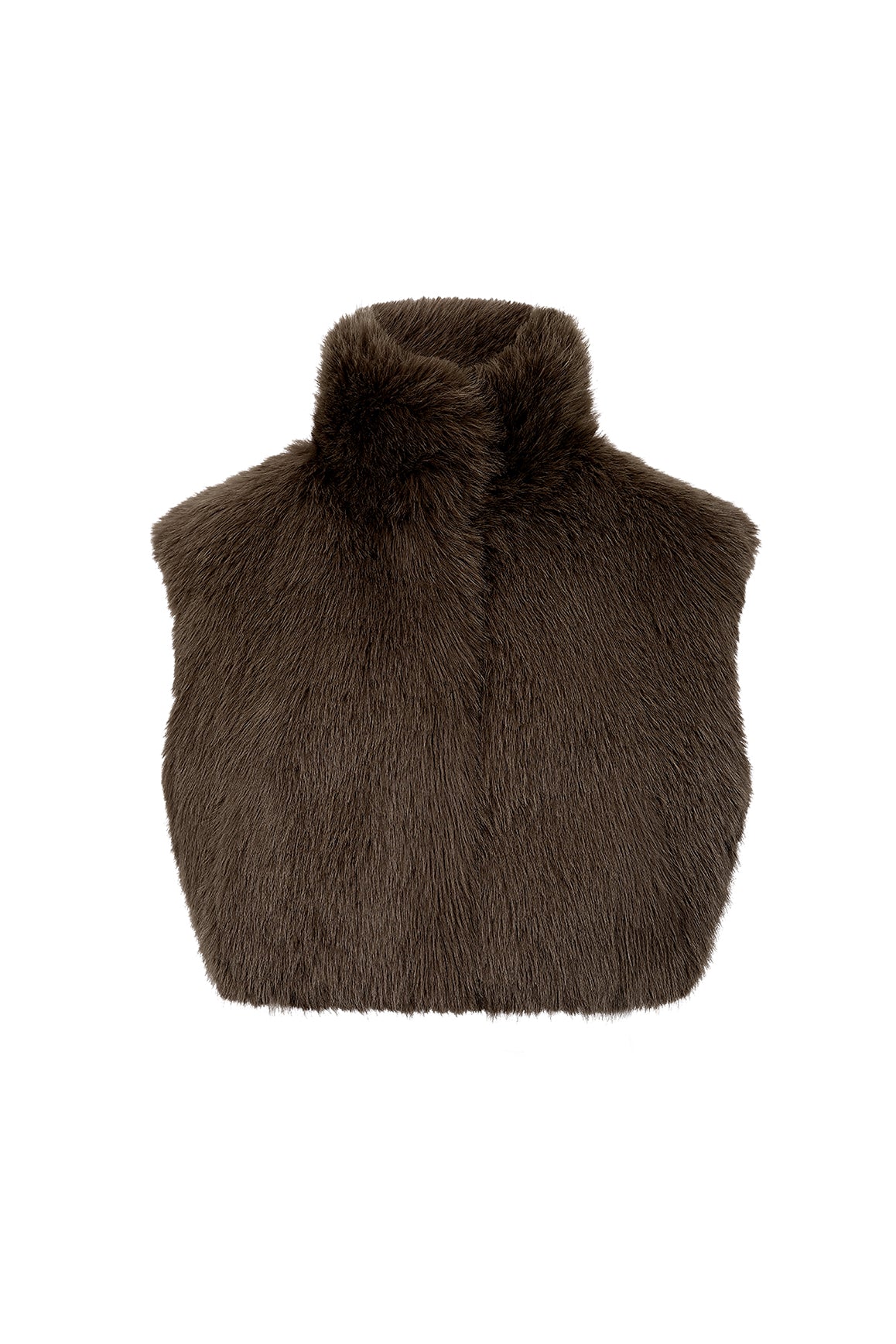 WISKII Alpine Cloud Faux Fur Vest | Black Truffle Vest | WISKII Active