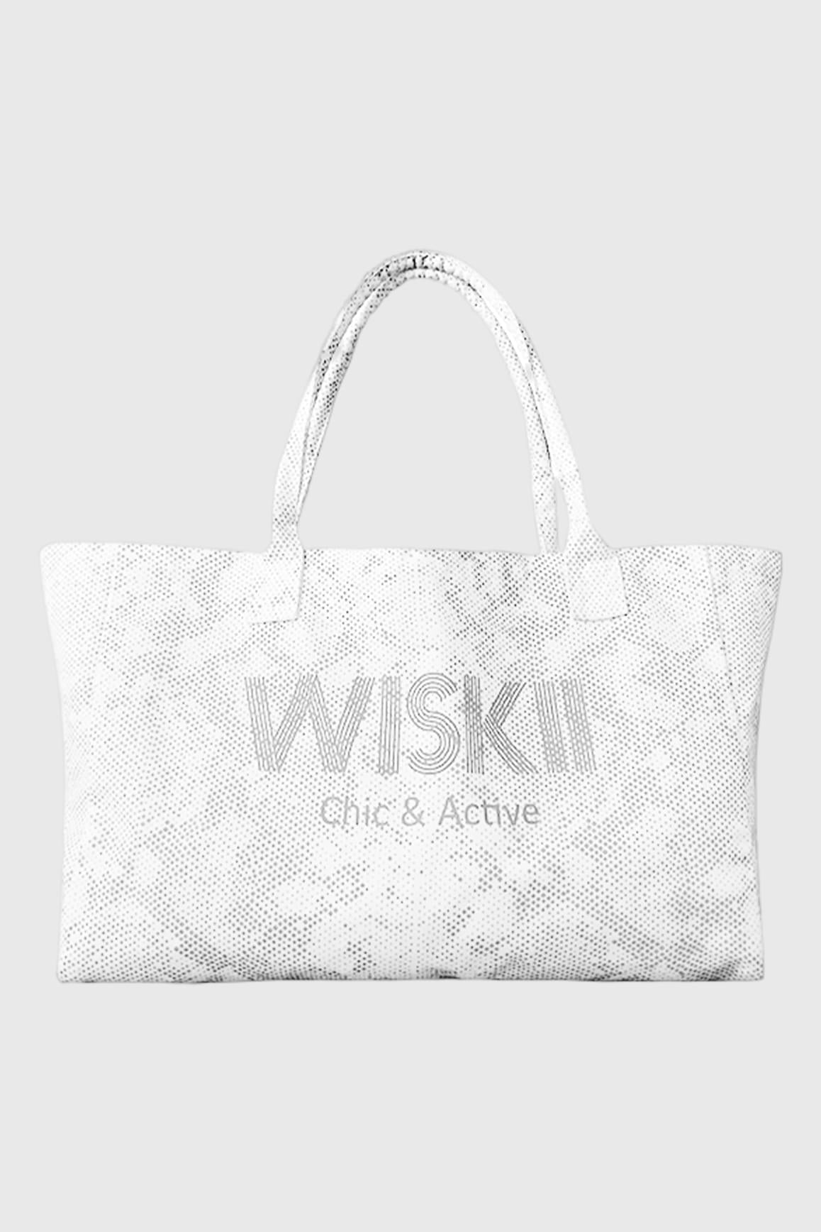 WISKII 健身托特包,配備大容量收納層、耐用面料及可調節背帶,適合用來收納健身配件與健身必備用品。