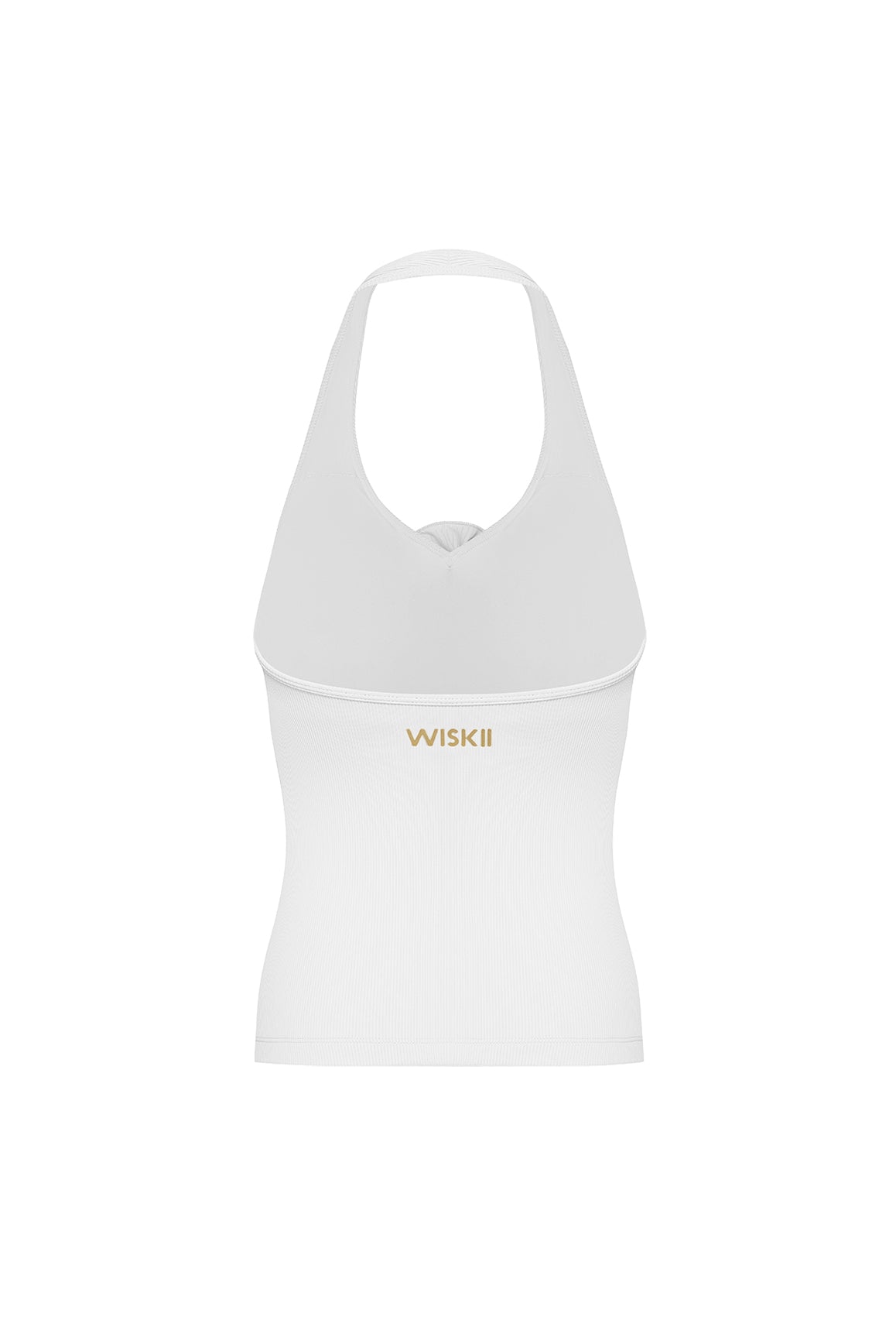 WISKII Halter-Neck Floral Tank Top | white tank top | WISKII Active