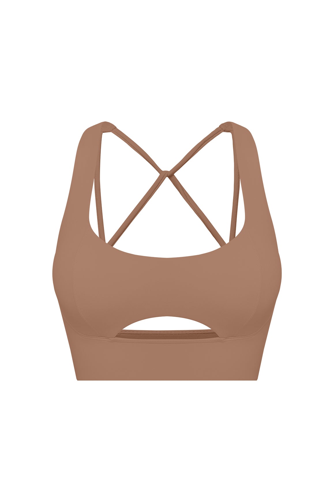 WISKII Vibrant Strapback Bra | Color Tuscan Tan | WISKII Active