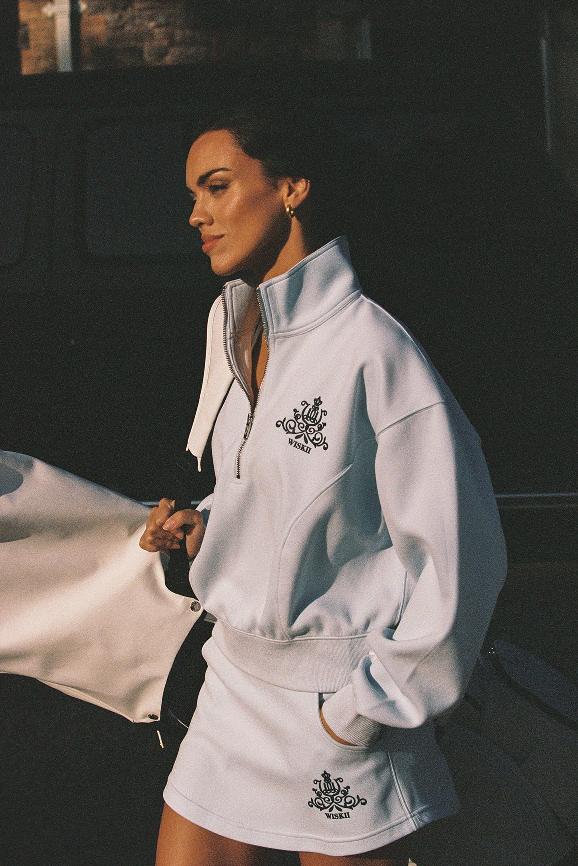 Stylish Ease Mini Sweat Skirt