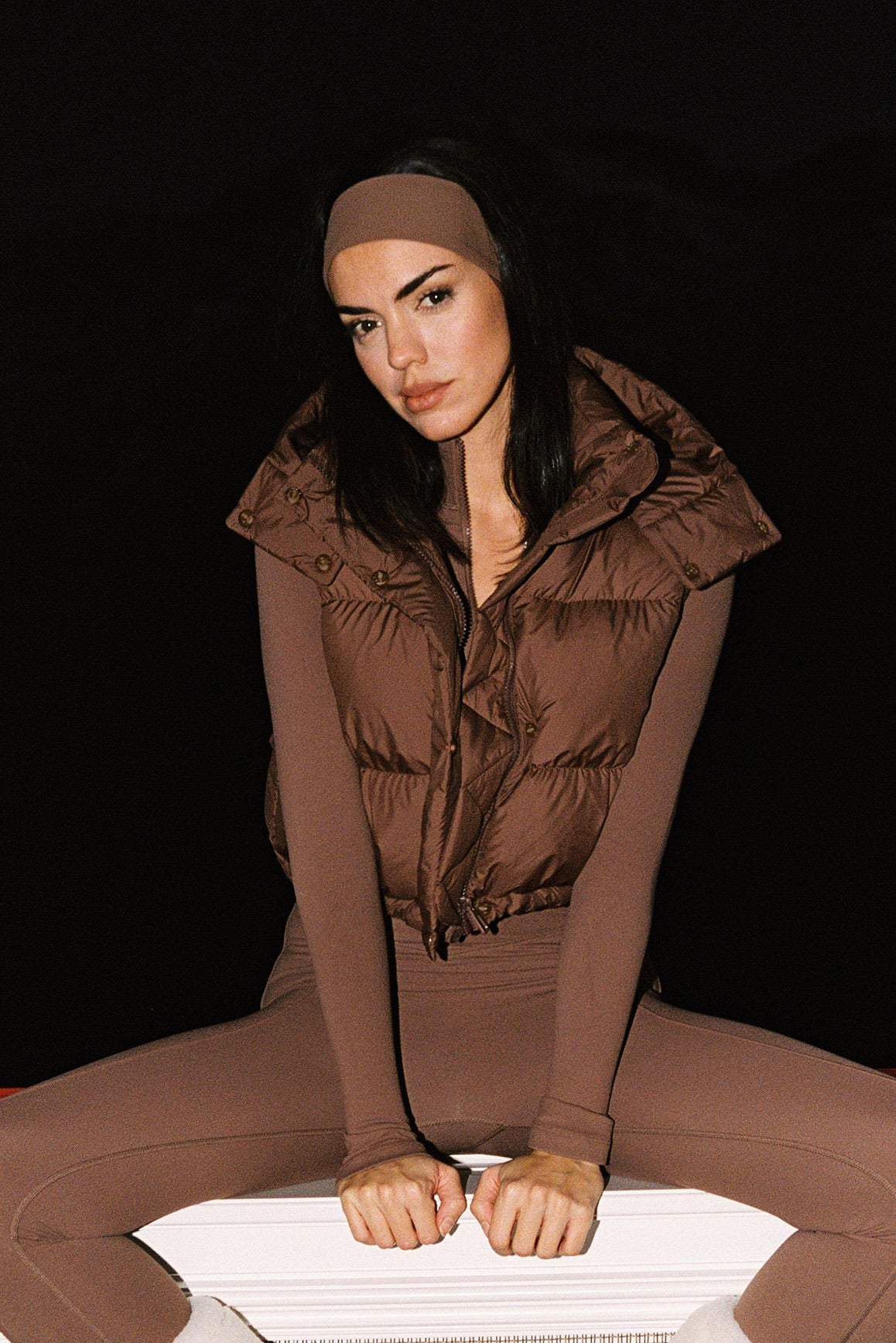 WISKII Cropped Convert Down Jacket