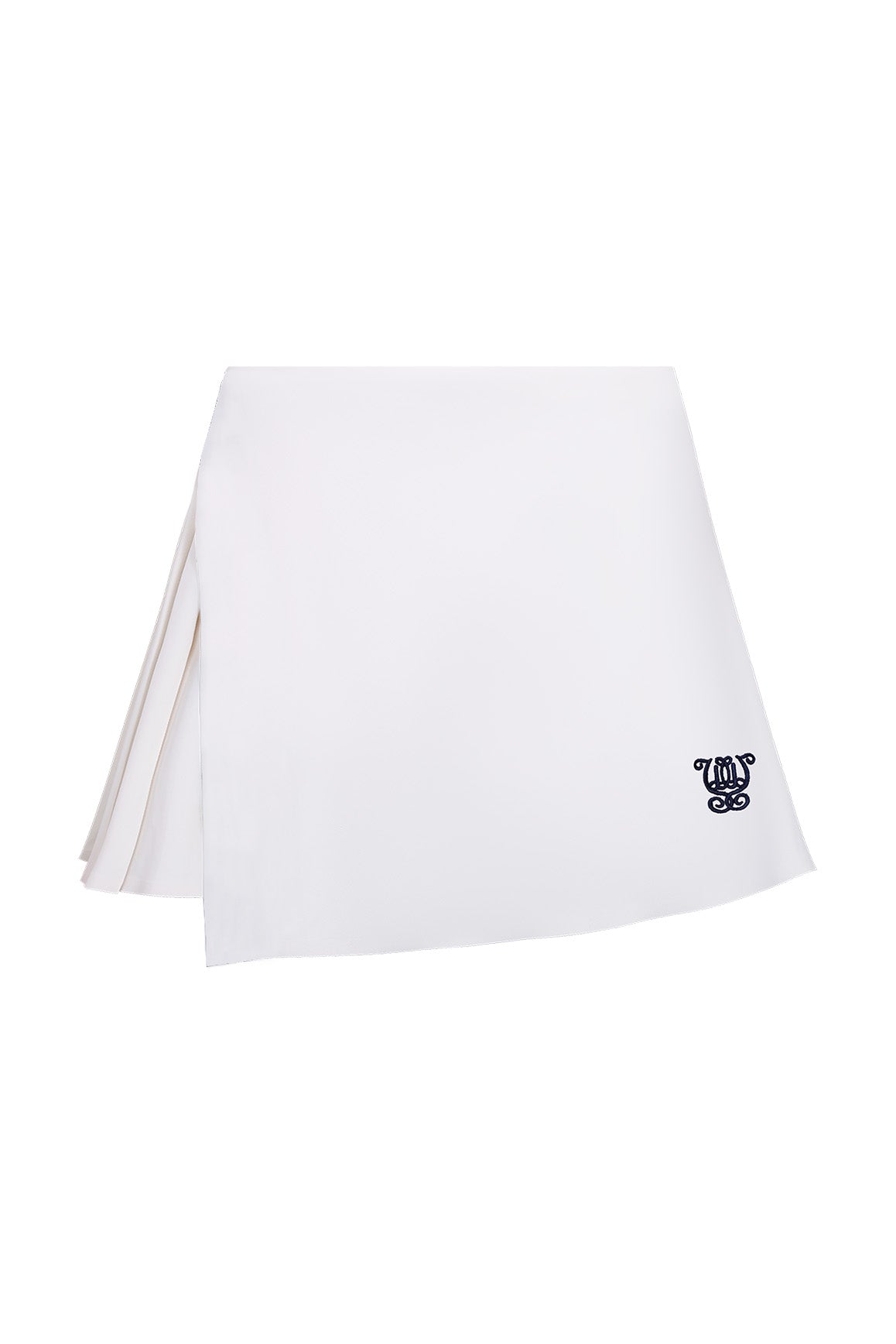 WISKII Court Motion skirt in black with a sleek, fitted design, featuring a high waistband and subtle stitching details.