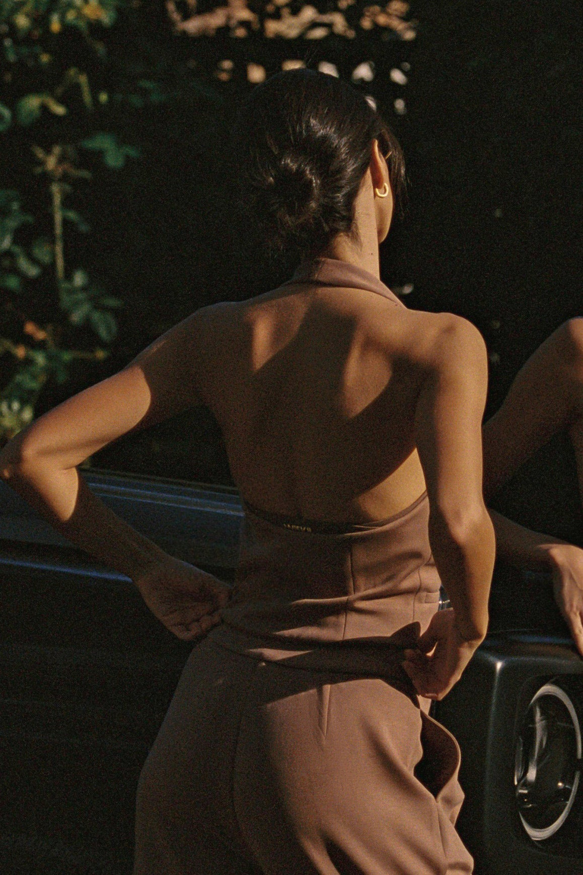 Mere Dual-Zip Halter Vest