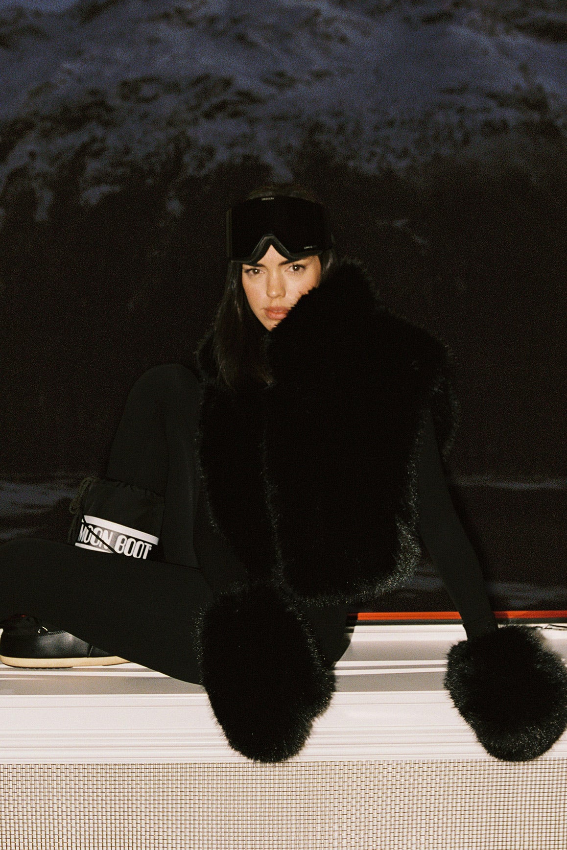 Frost Faux Fur Mittens