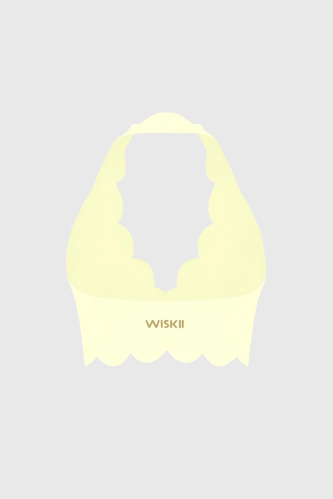 WISKII 夢幻貝殼掛脖運動內衣,採用柔軟面料搭配貝殼造型細節,設計於運動時提供舒適與支撐。