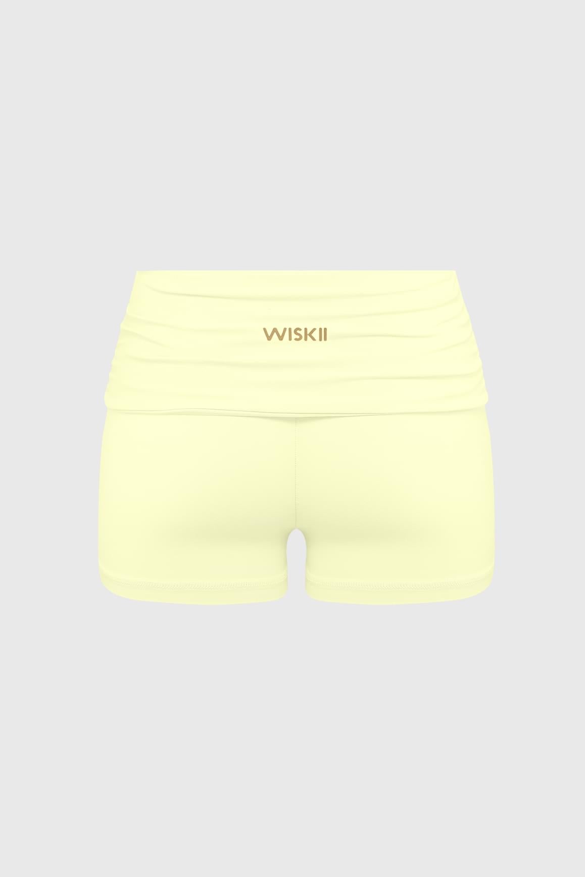 WISKII Riviera 低腰抽褶短褲,採用柔軟面料,展現寬鬆版型及帶有抽褶細節的時尚設計。