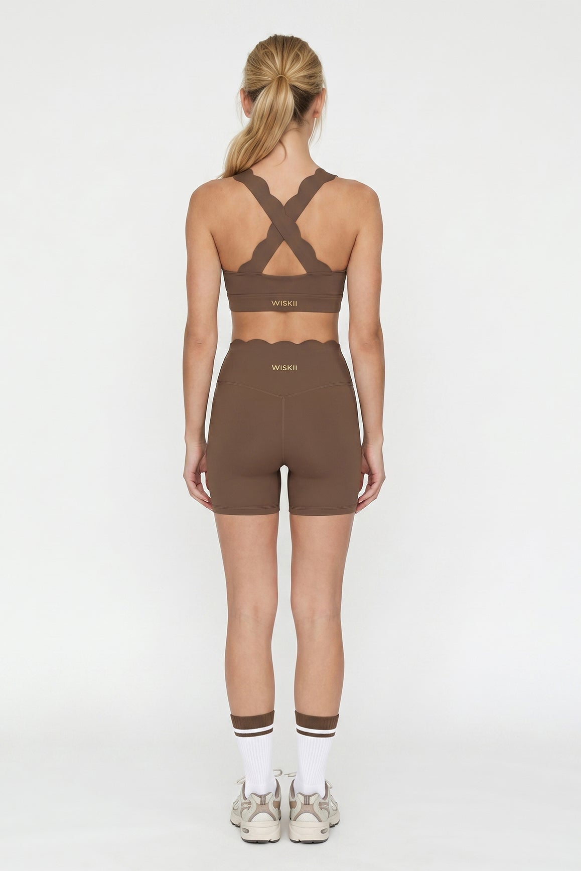 High-Waist Scallop Scrunch Short - WISKII - Shorts