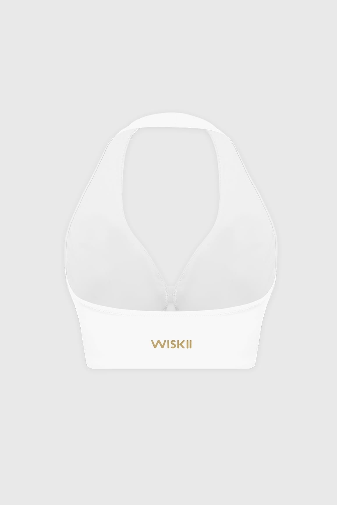 Petal Cut Halter Bra - WISKIIWS694ivoryS