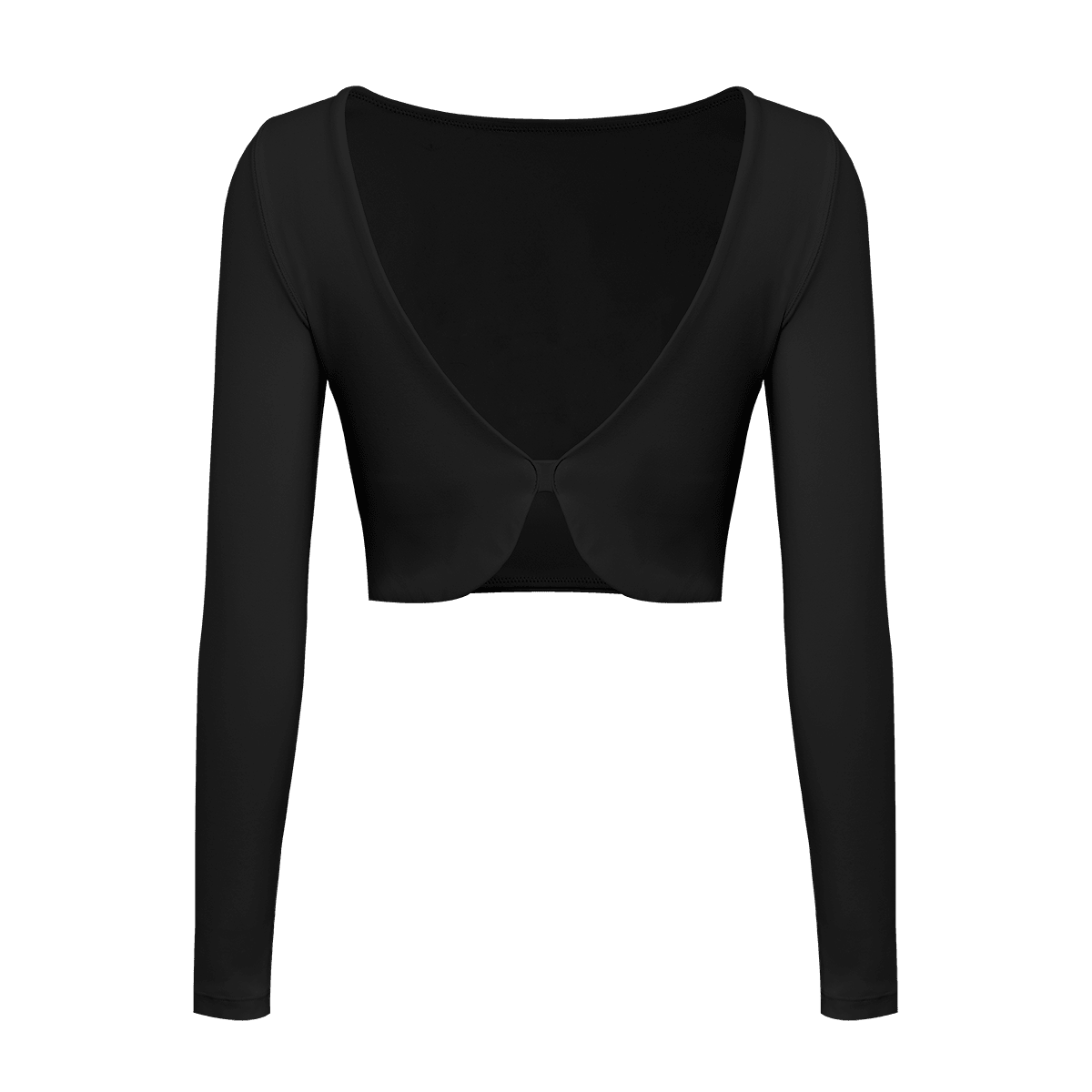 Poise Split-Back Long Sleeve Crop Top - WISKII - Crop Tops