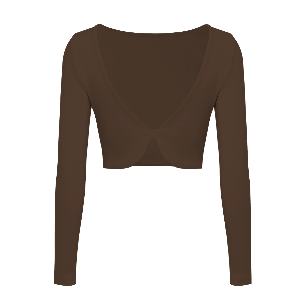 Poise Split-Back Long Sleeve Crop Top - WISKII - Crop Tops