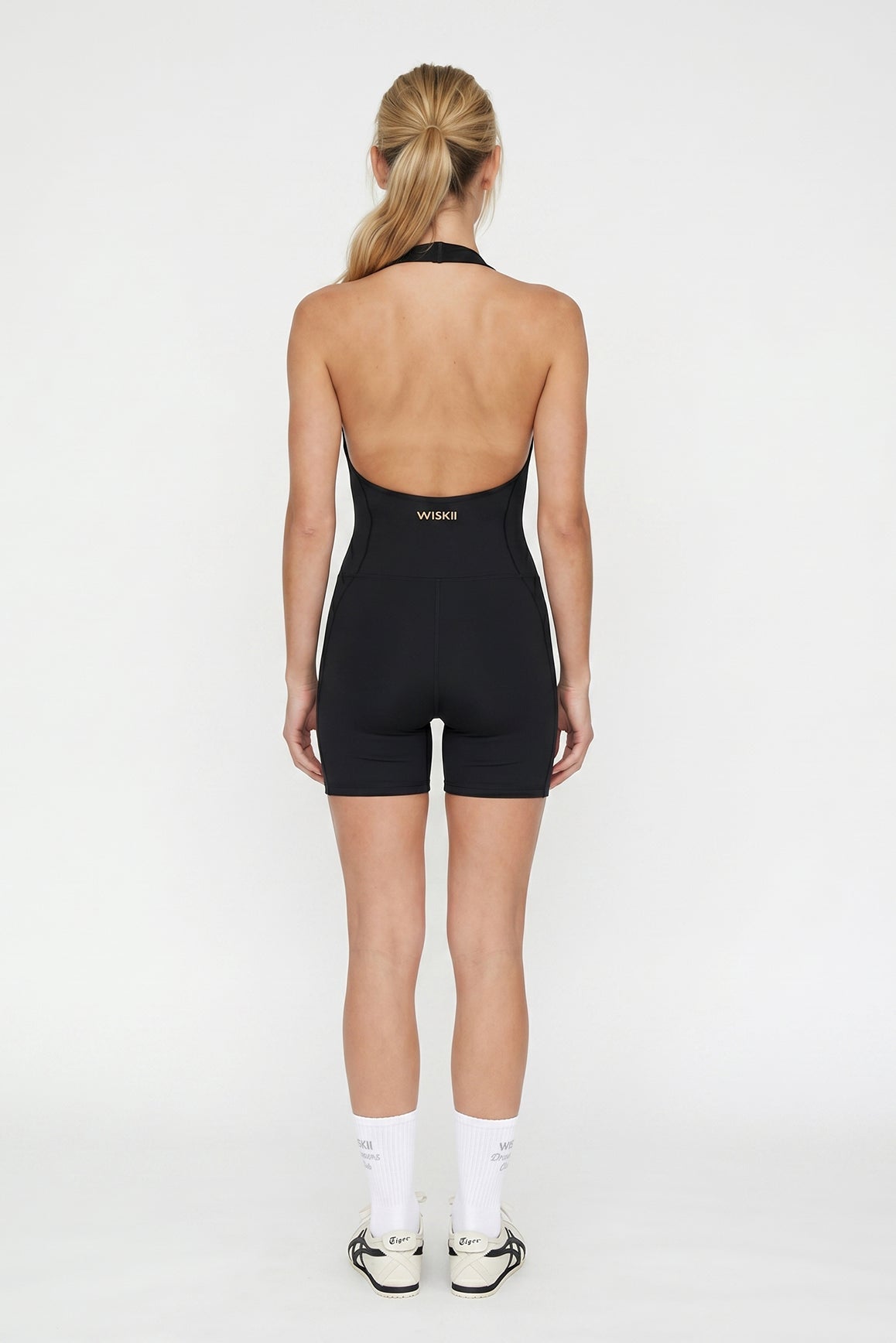 Riviera Hourglass Zip Front Romper - WISKII - Jumpsuits & Rompers
