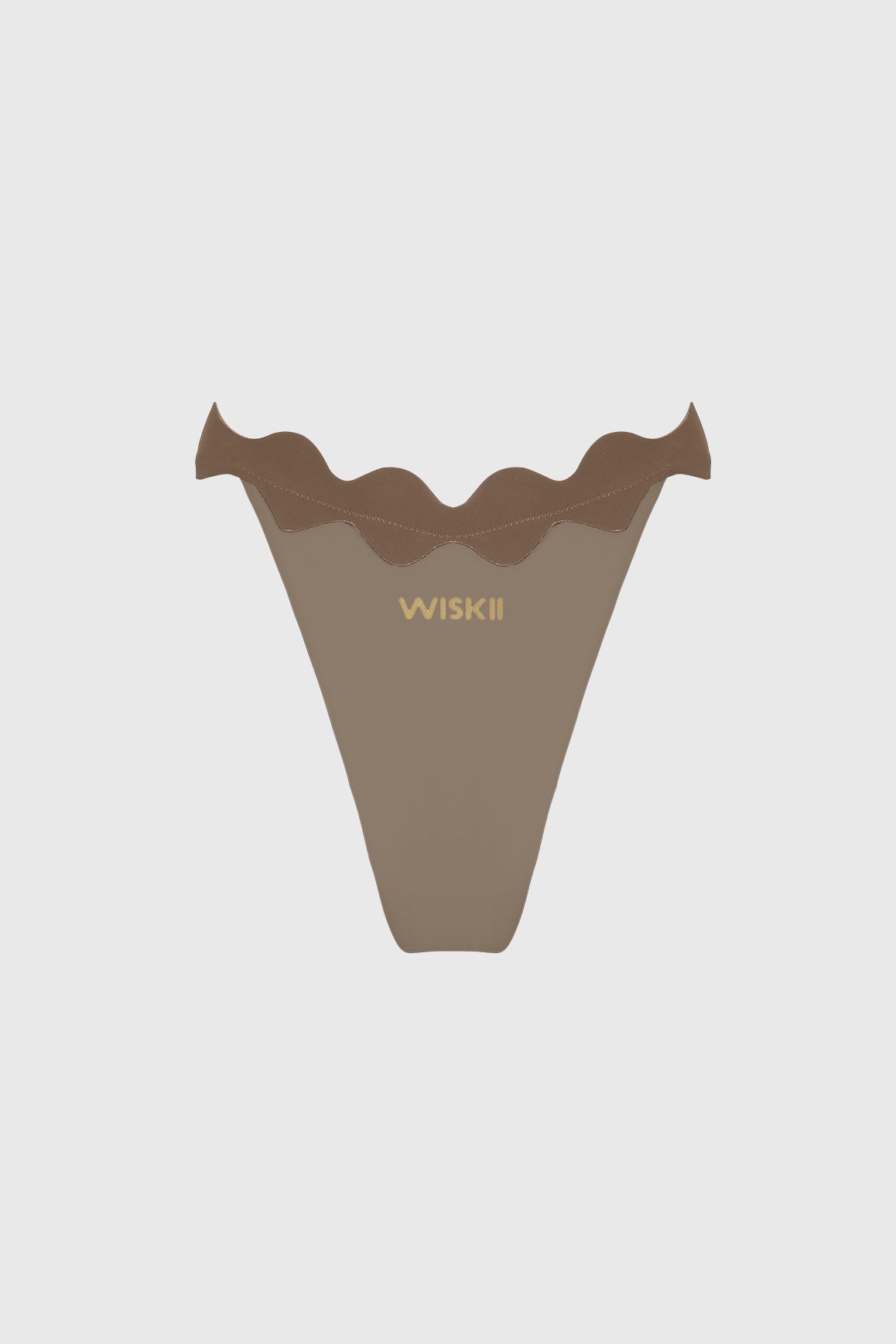 Riviera Scallop Contrast Bikini Bottom - WISKIIWS679almondtruffleS