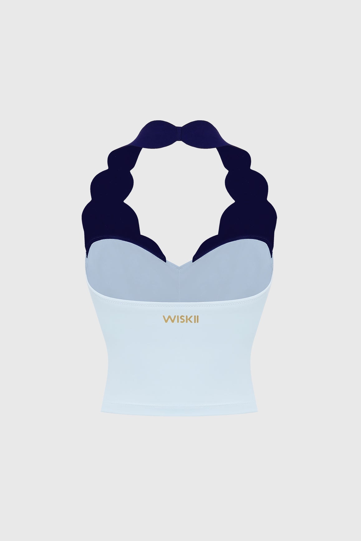 Riviera Scallop Contrast Halter Tank - WISKIIWS685caprimidnightS