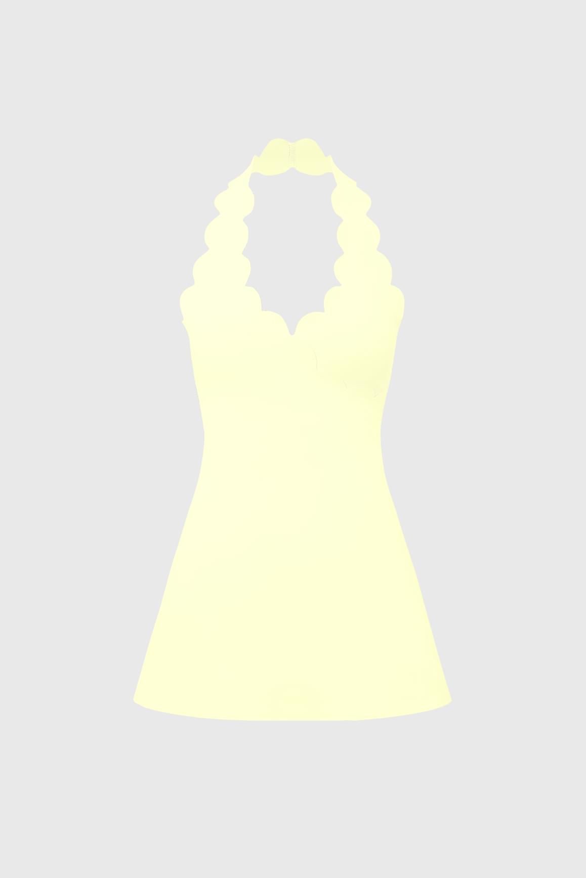 Riviera Scallop-Halter Dress - WISKIIWS692deserttruffleS