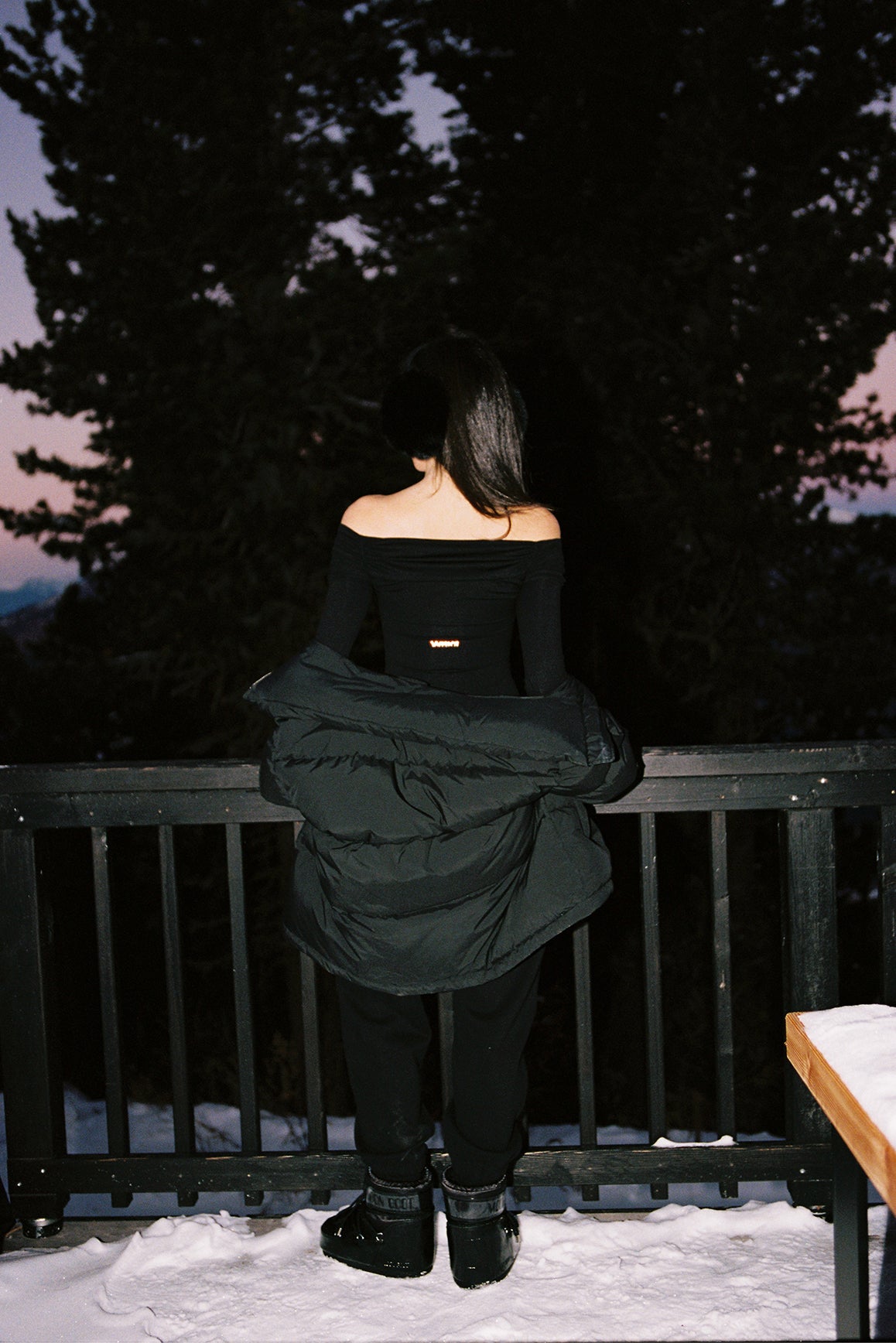 Long Sleeve Off Shoulder Pleated Bodysuit