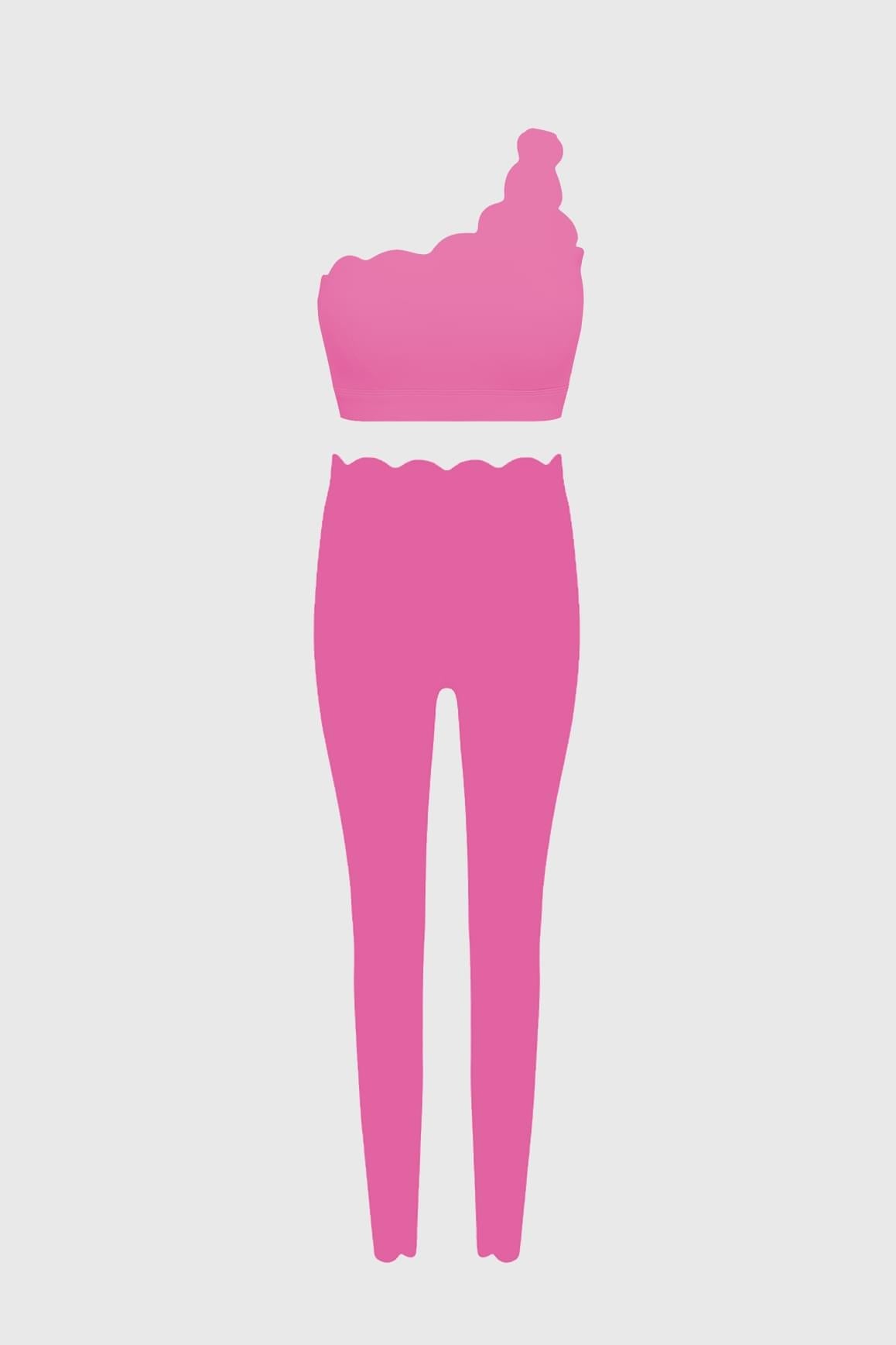 WISKII Elegant Scallop Set - WISKIIWS204205pinkhollywoodS