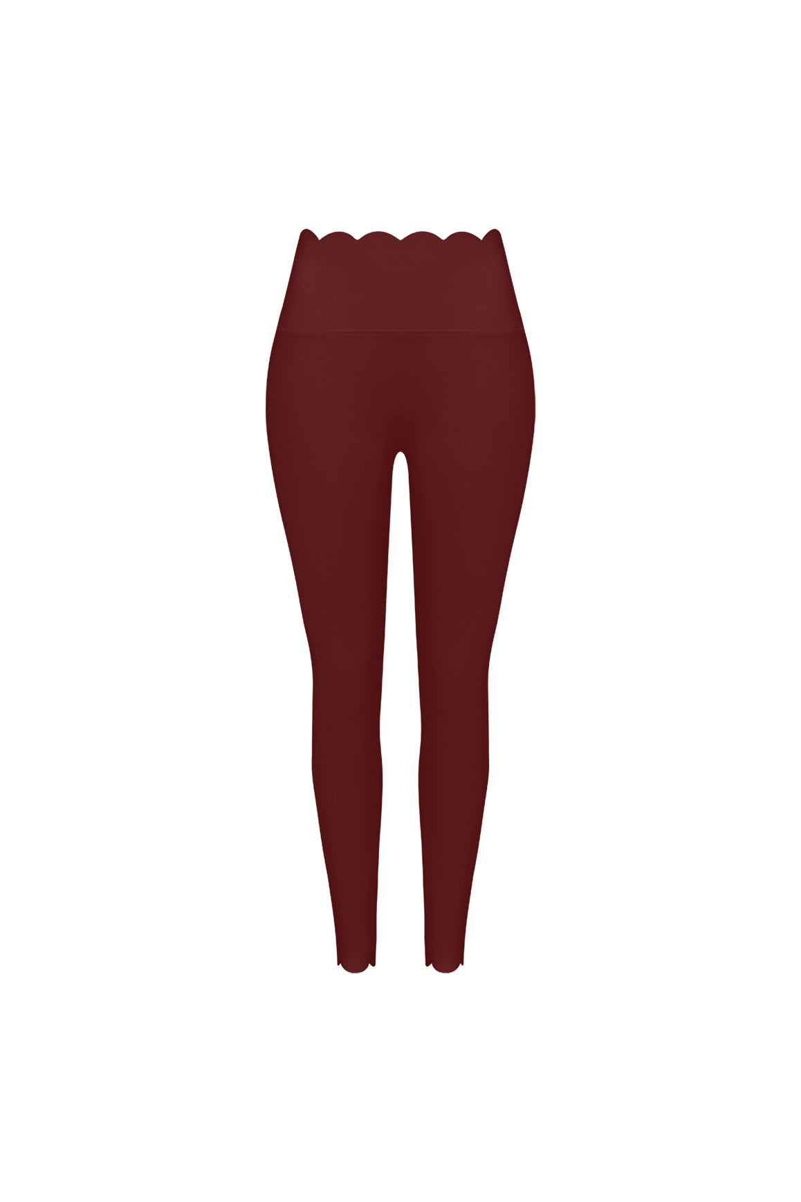 High-Waist Scallop Scrunch Legging