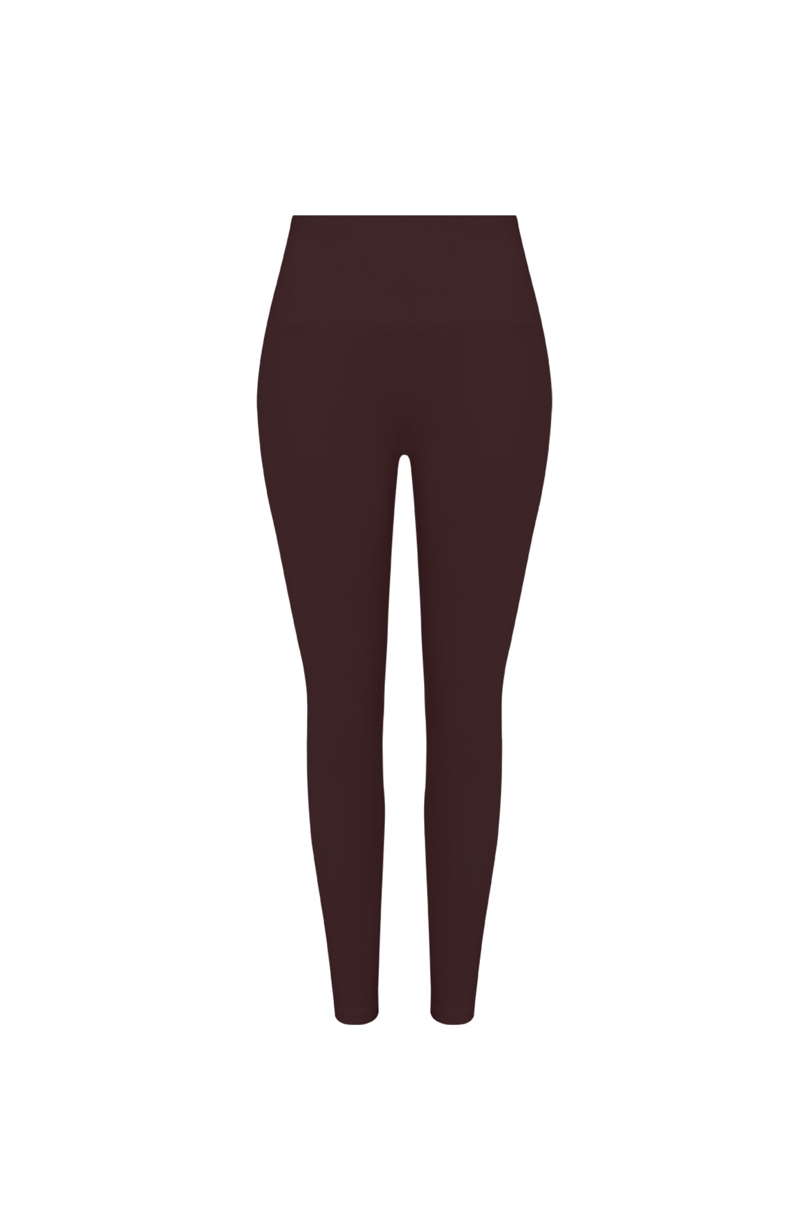 WISKII High-Waist Vigor Scrunch Leggings made of velvet fabric with a figure-enhancing scrunch design in a deep fig color.
