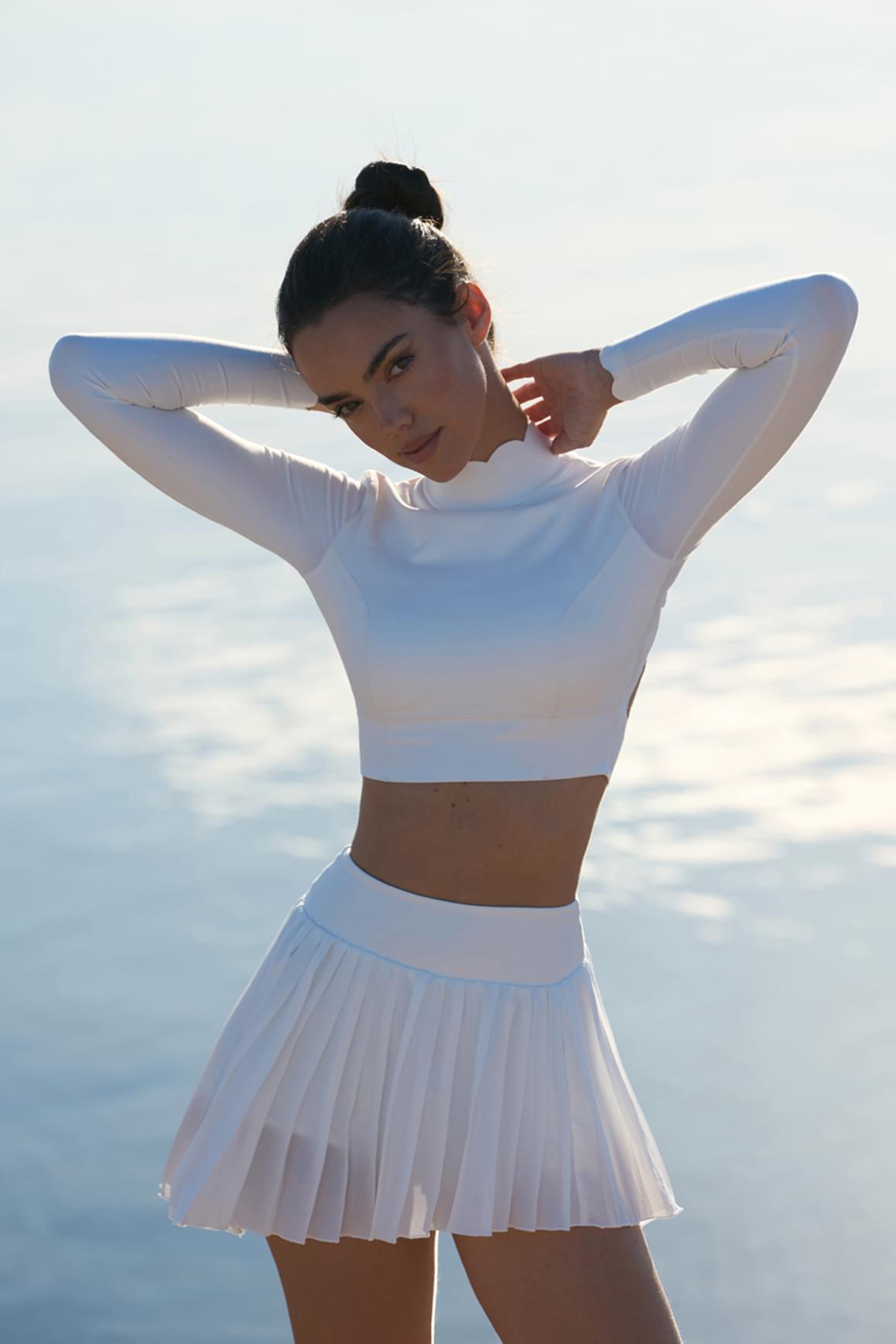 WISKII Lite Pleated Skirt - WISKIIWS108ivoryS