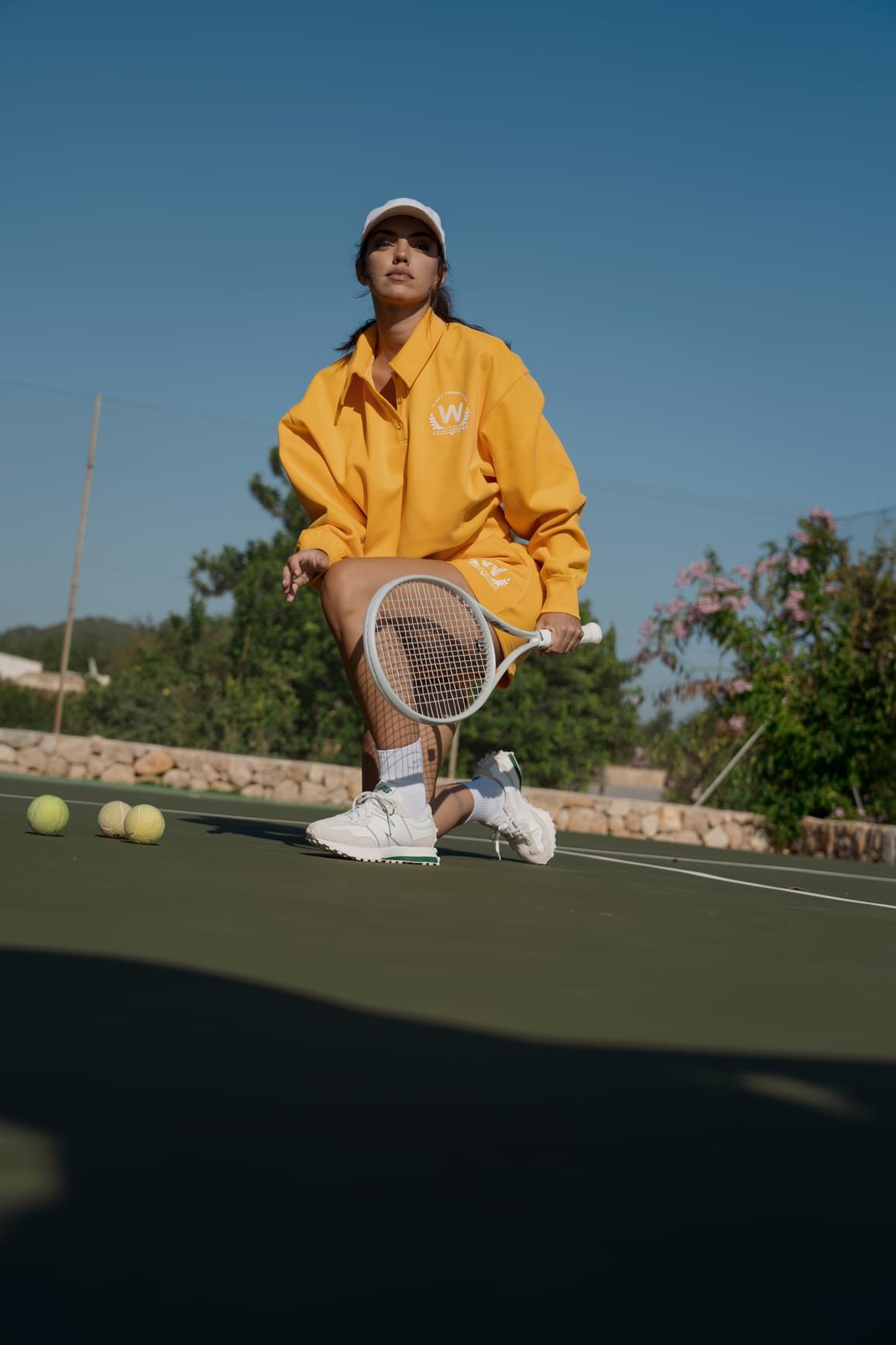WISKII polo button front sweatshirt in latte color, casual loungewear with buttoned collar and long sleeves.