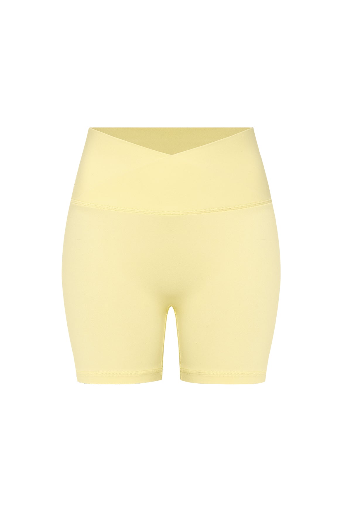 Riviera V-Waist Scrunch Short | Lemon Drop | WISKII Active