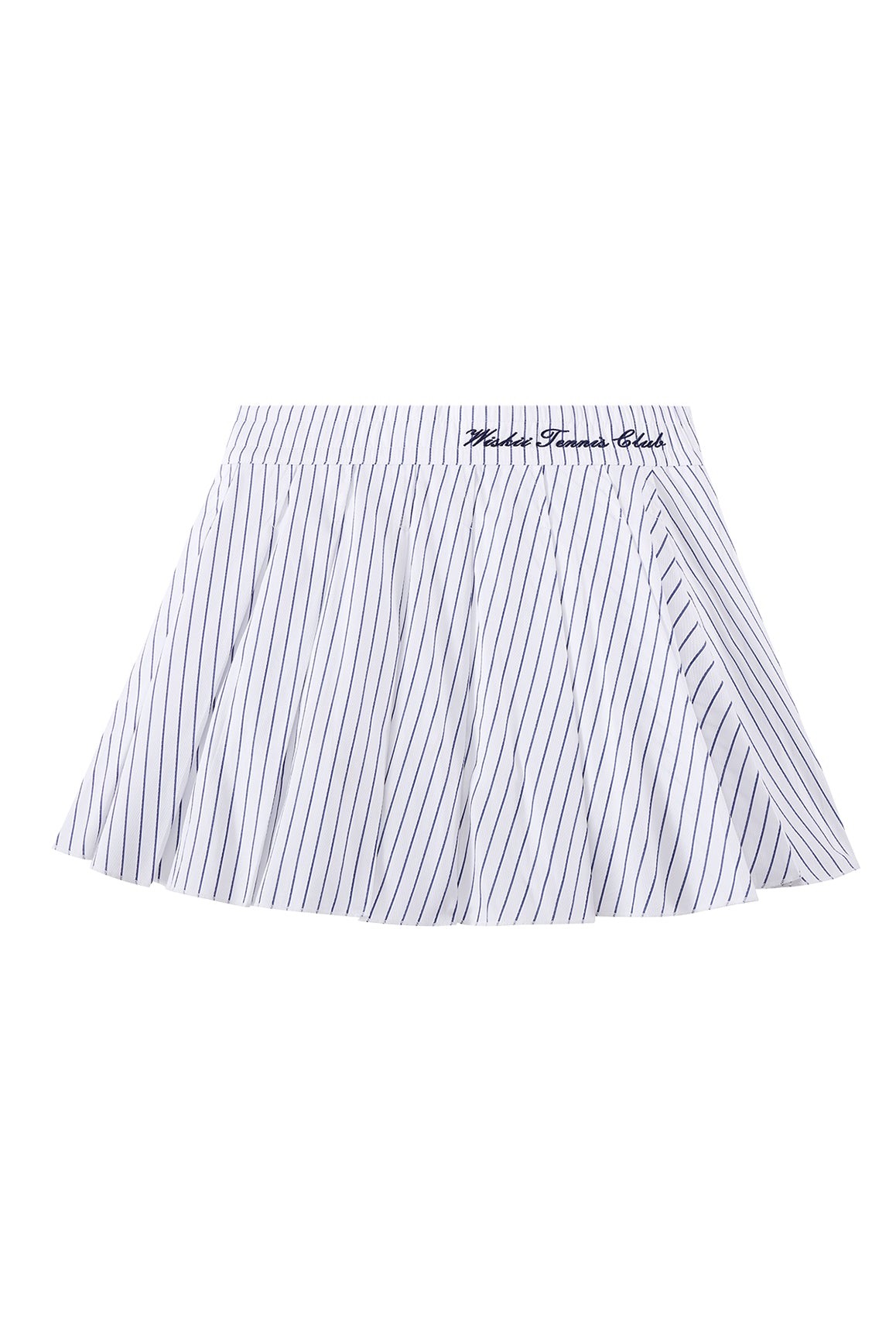 WISKII Riviera Pleated Skirt in summer cloud color, featuring elegant pleats and a flowing design for a stylish look.