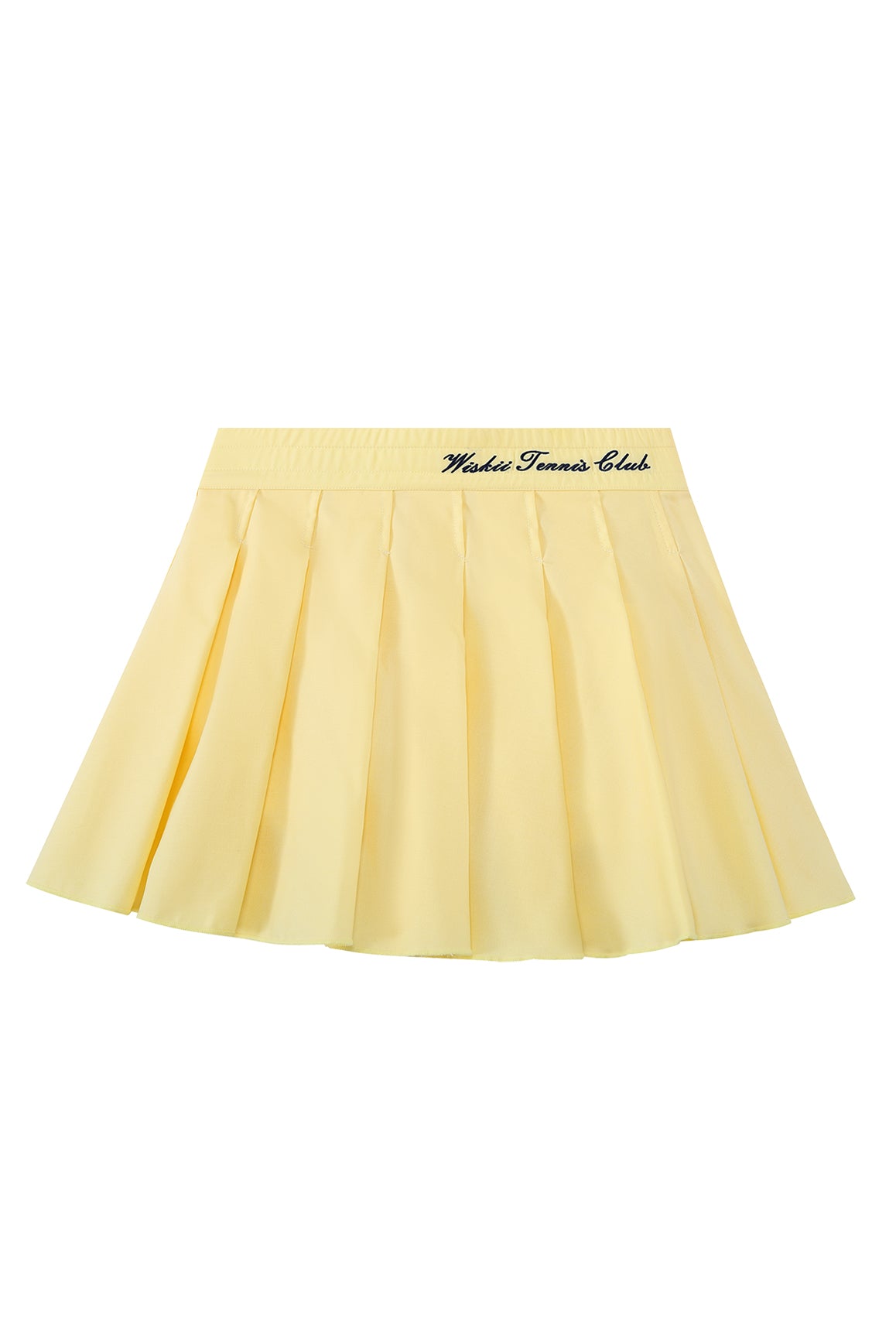 WISKII Riviera pleated skirt in light fabric, featuring soft pleats and a stylish design, perfect for summer outfits.