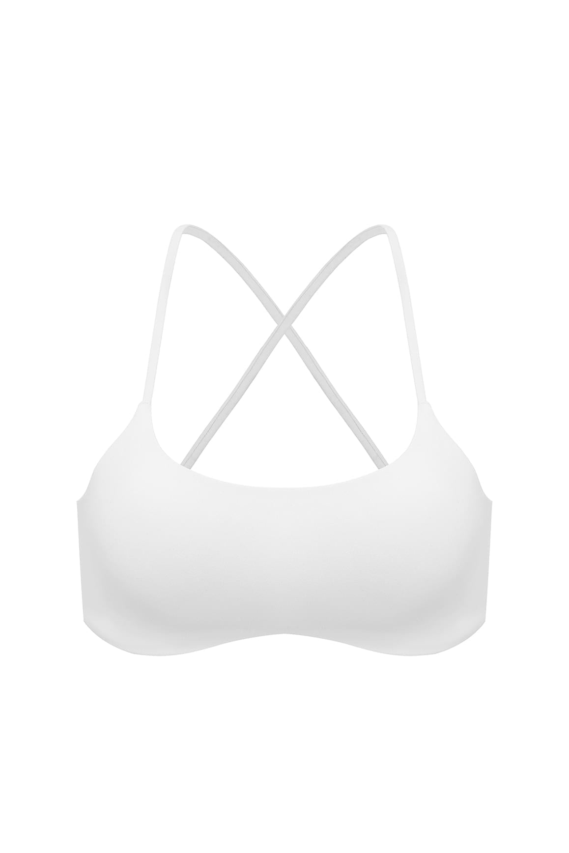 WISKII Minimal Crossback Sports Bra in Sakura Zen color with sleek design and minimal support, perfect for active wear.