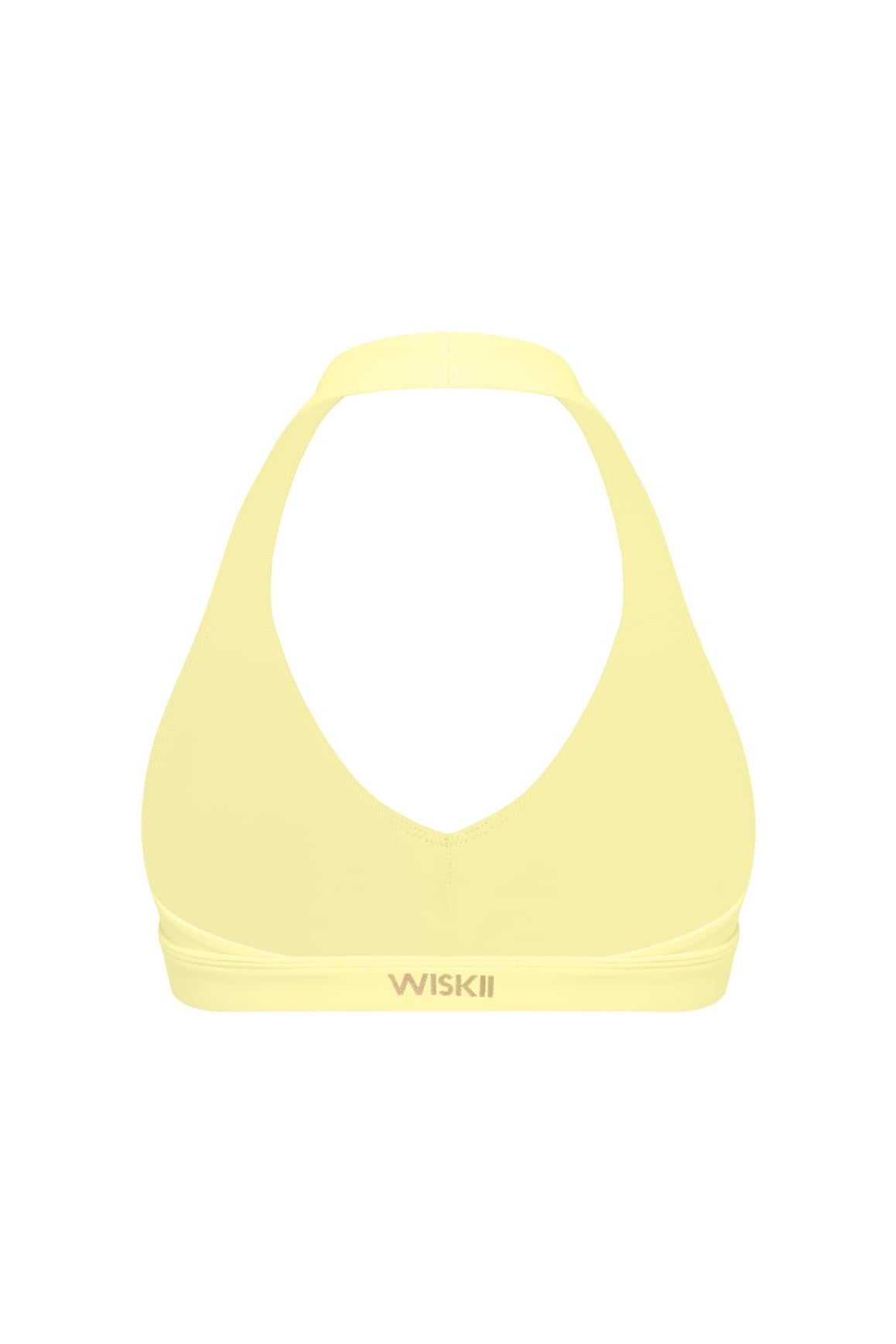 WISKII V剪裁掛頸運動內衣(櫻花禪花色),擁有支撐性設計與俐落V領剪裁,適合運動穿搭