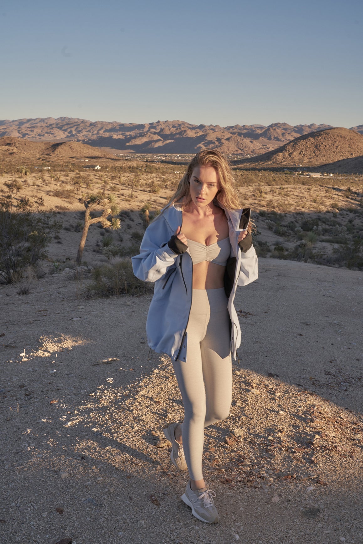 Model wears Long Sleeve Ruched Bra