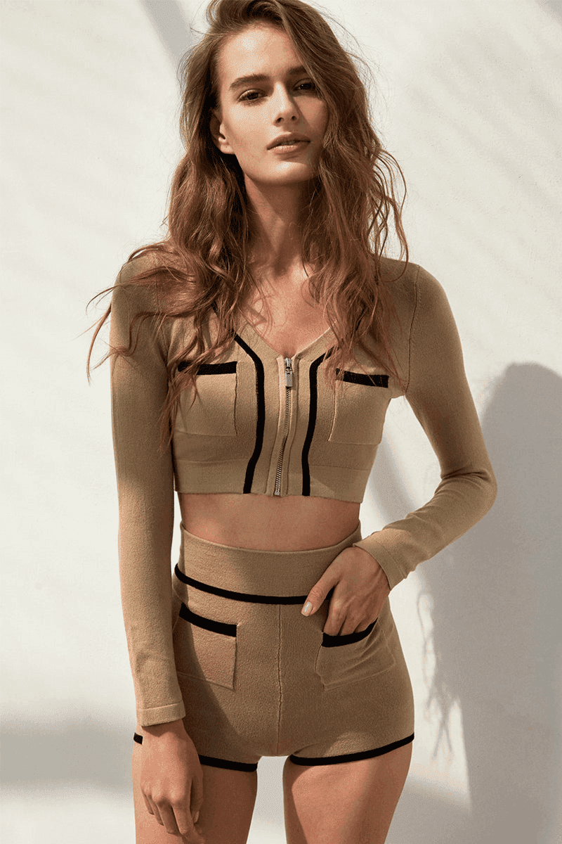 Mirto Knit Set - WISKIIWS127almondS