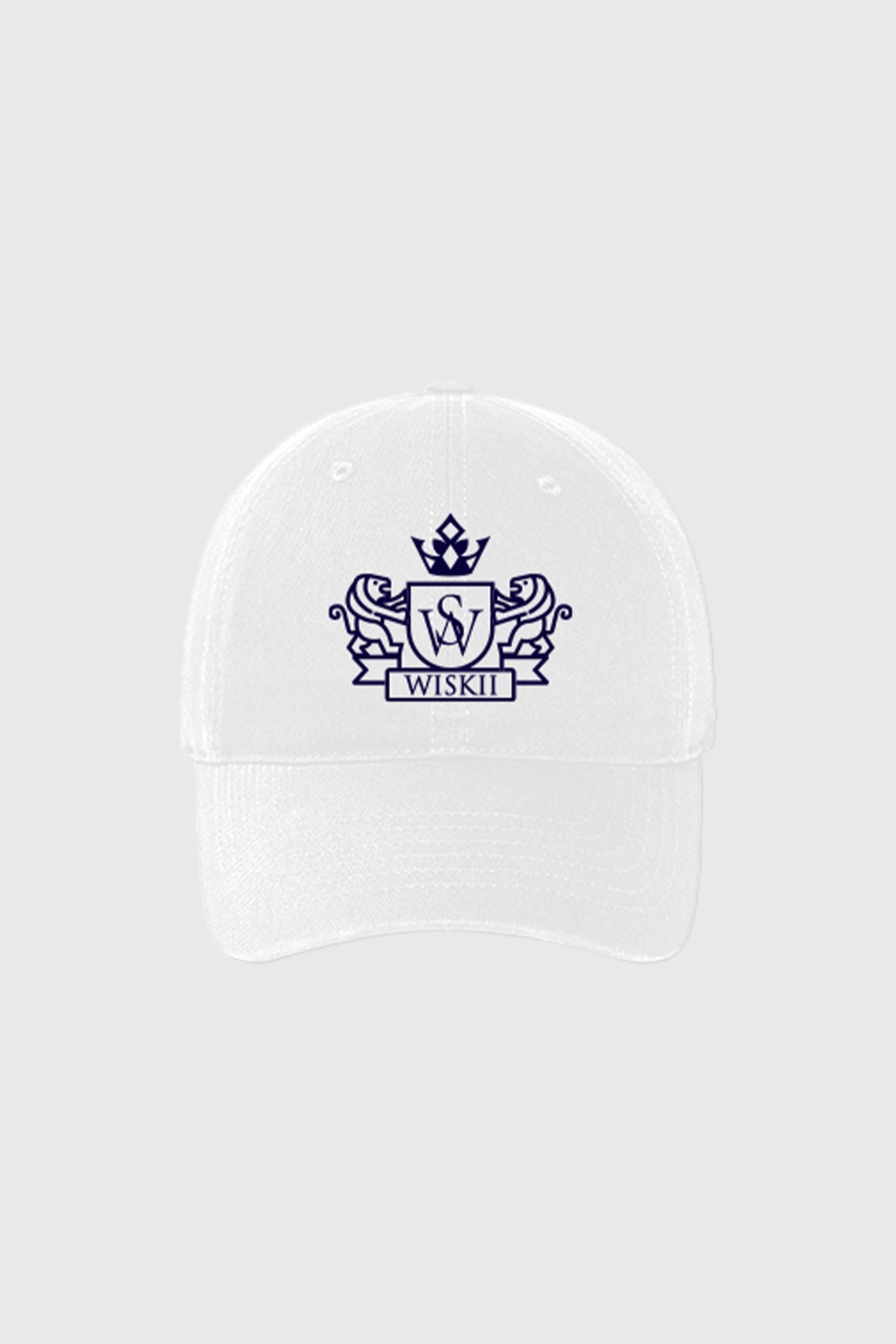 WISKII Riviera Sport Cap, stylish accessories with a curved brim and adjustable strap, black fabric for outdoor activities.