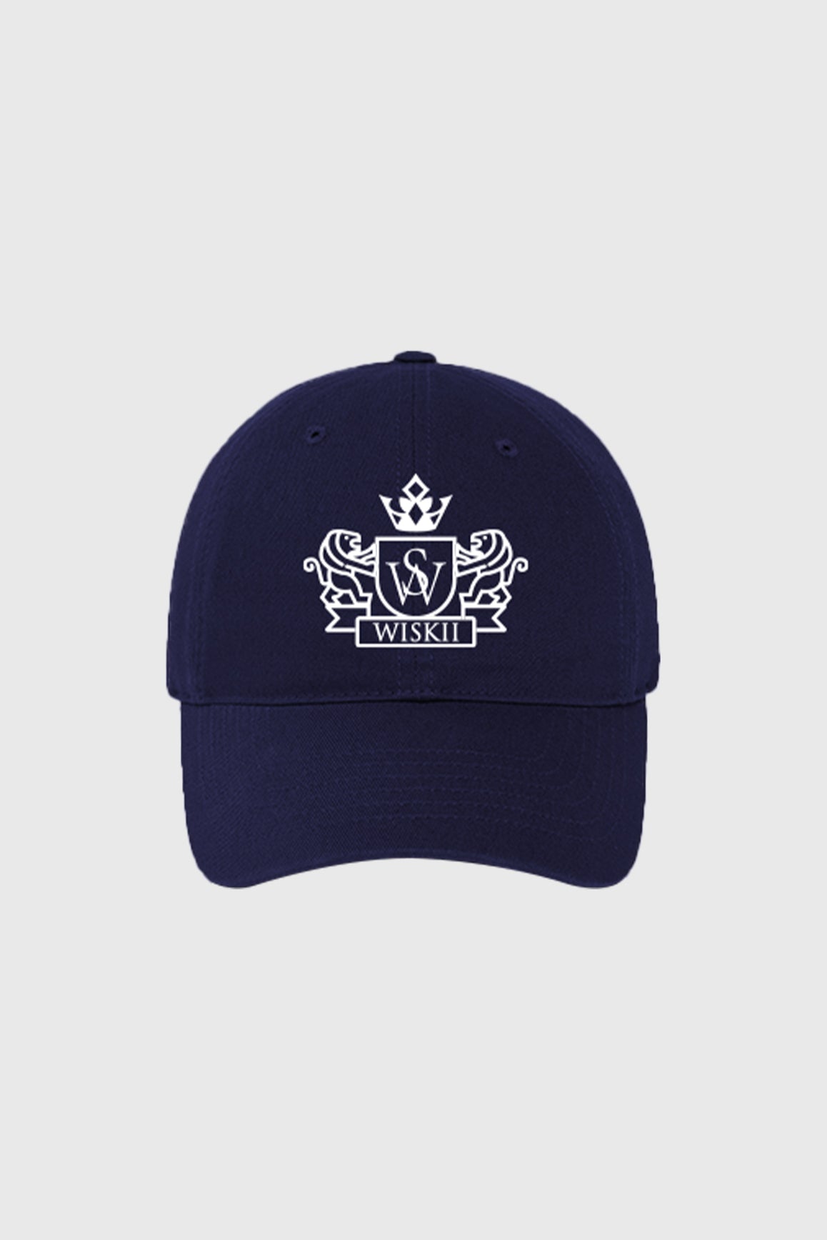 WISKII Riviera Sport Cap in accessories, black with curved brim, adjustable strap, and breathable fabric for active wear.