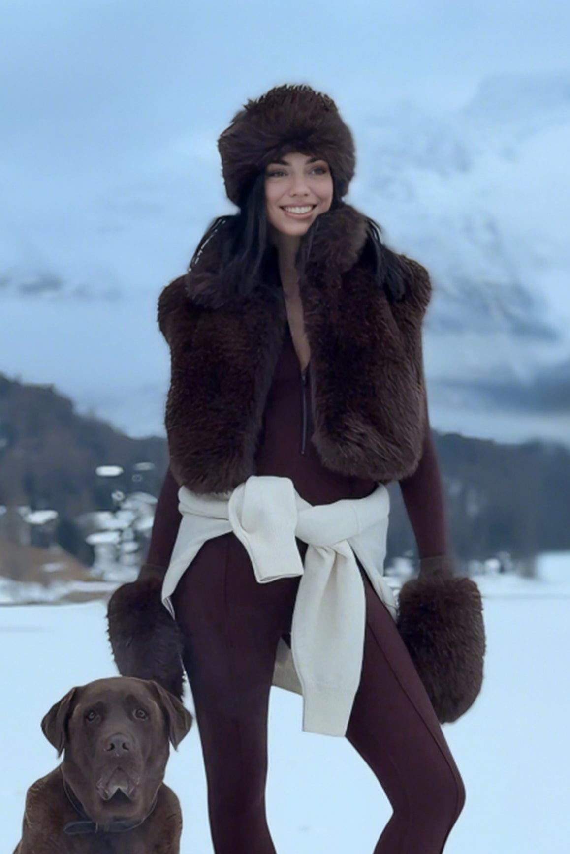 Alpine Cloud Faux Fur Vest