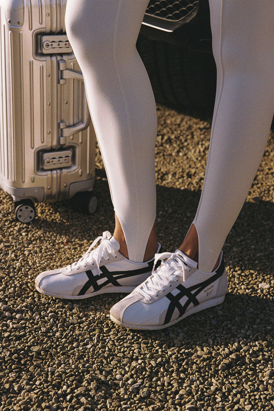 High-waist scrunch stirrup leggings by WISKII in a stylish design, featuring a comfortable fit and versatile look.