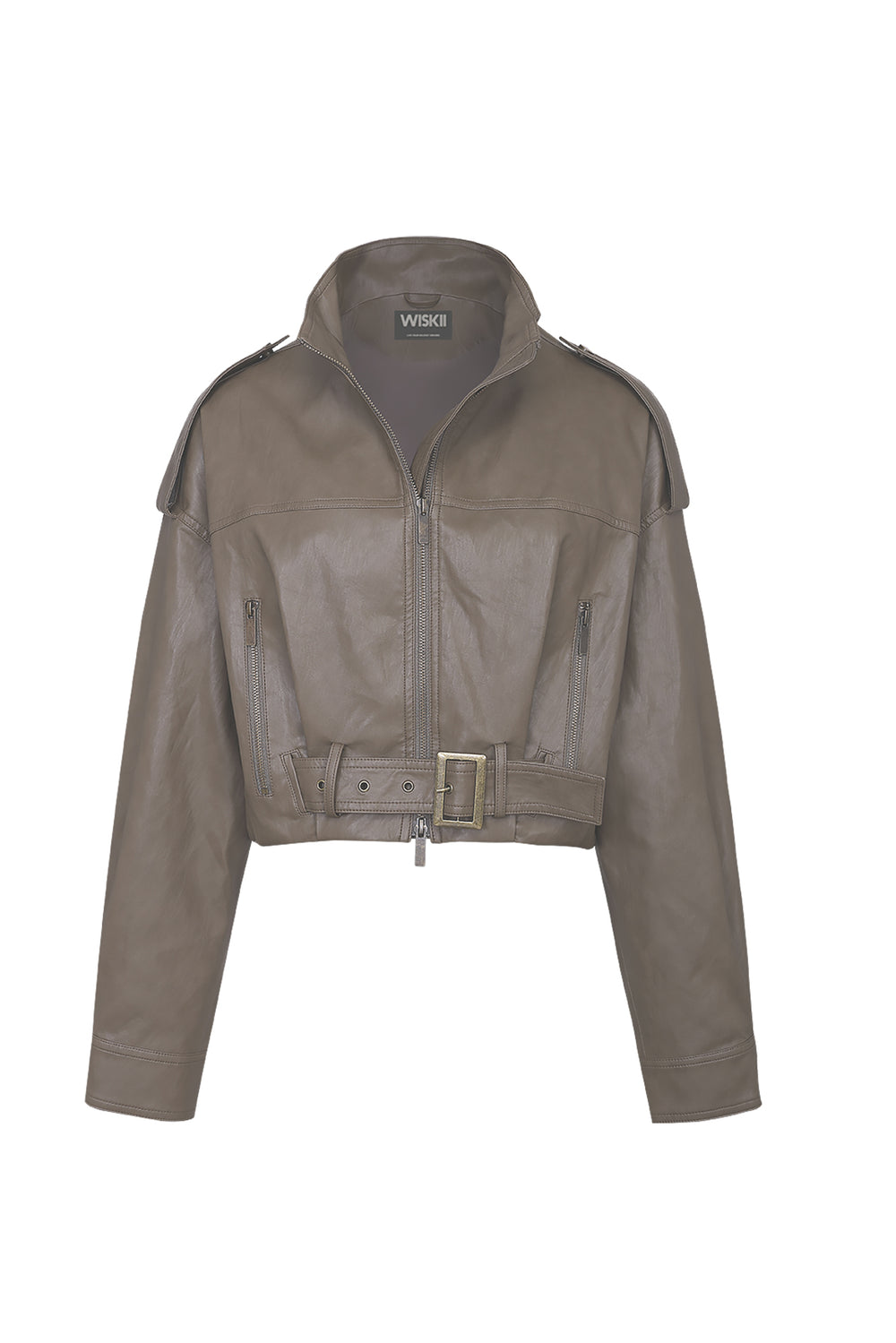 Retro Faux Leather Jacket | WISKII Active