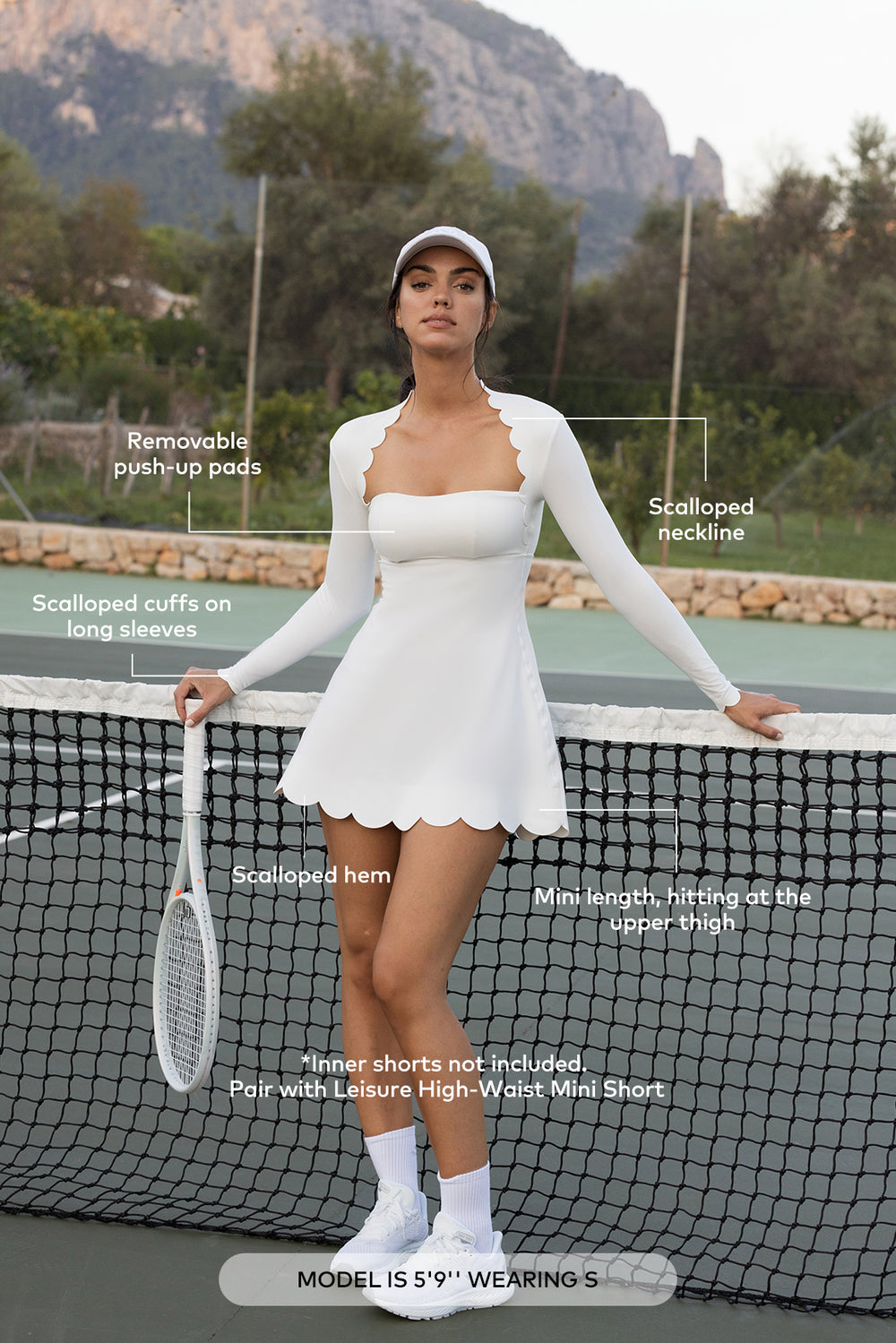 Enchanting Scallop A-Line Dress | Elegant Style | WISKII Active