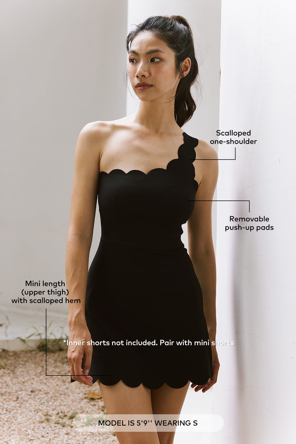 One Shoulder Dynamic Dress