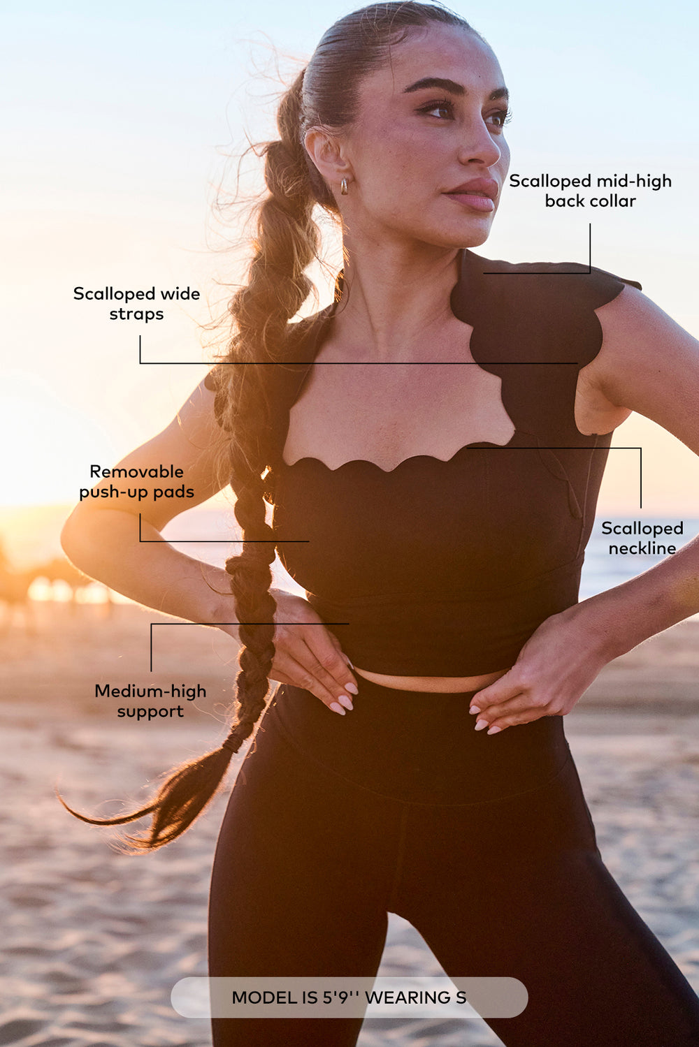 WISKII Rise Above Scallop Bra | Sports Bras | WISKII Active